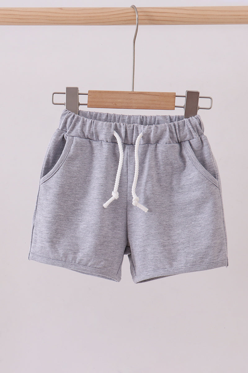 Premium Grey Drawstring Shorts