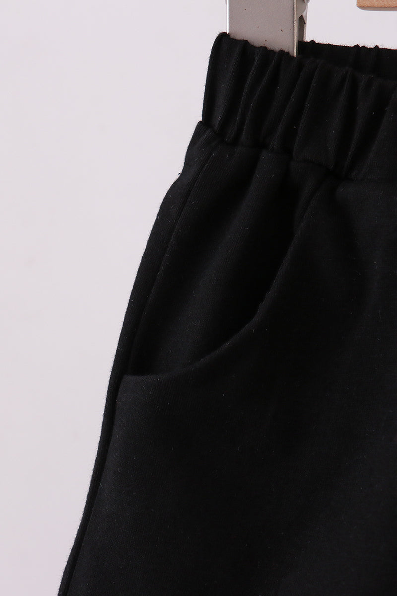 Premium Black Drawstring Shorts