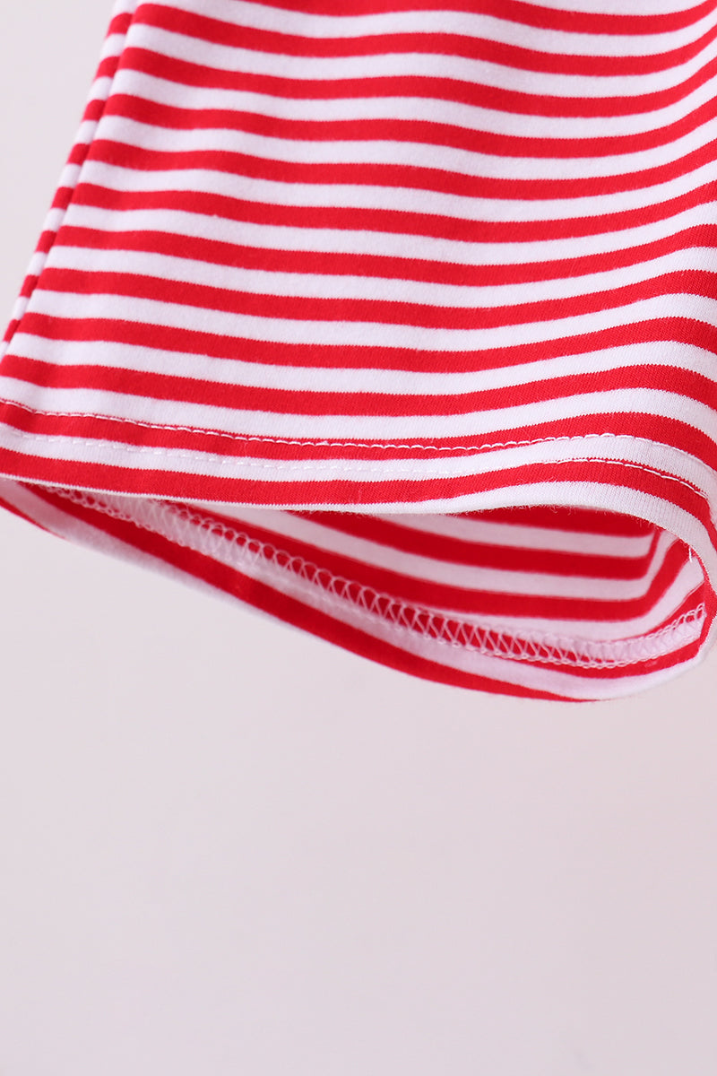 Premium Red&white Stripe Shorts