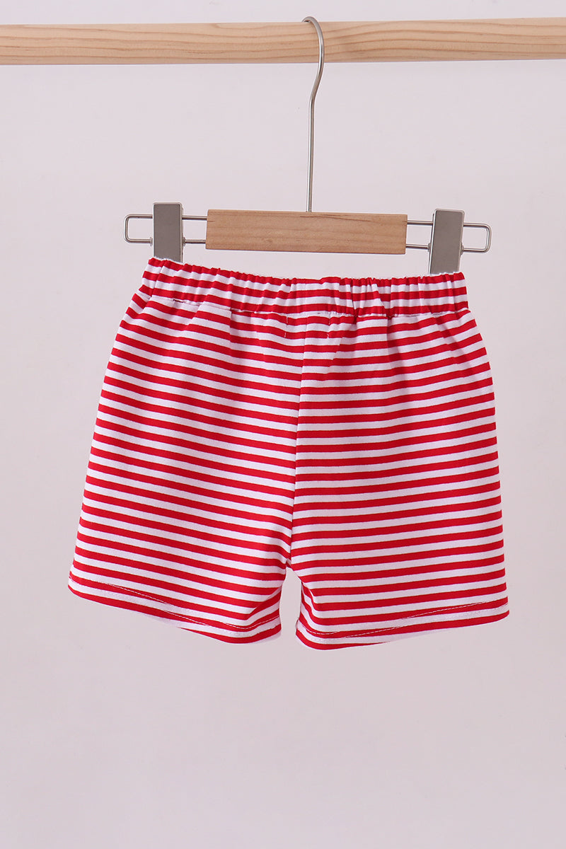 Premium Red&white Stripe Shorts