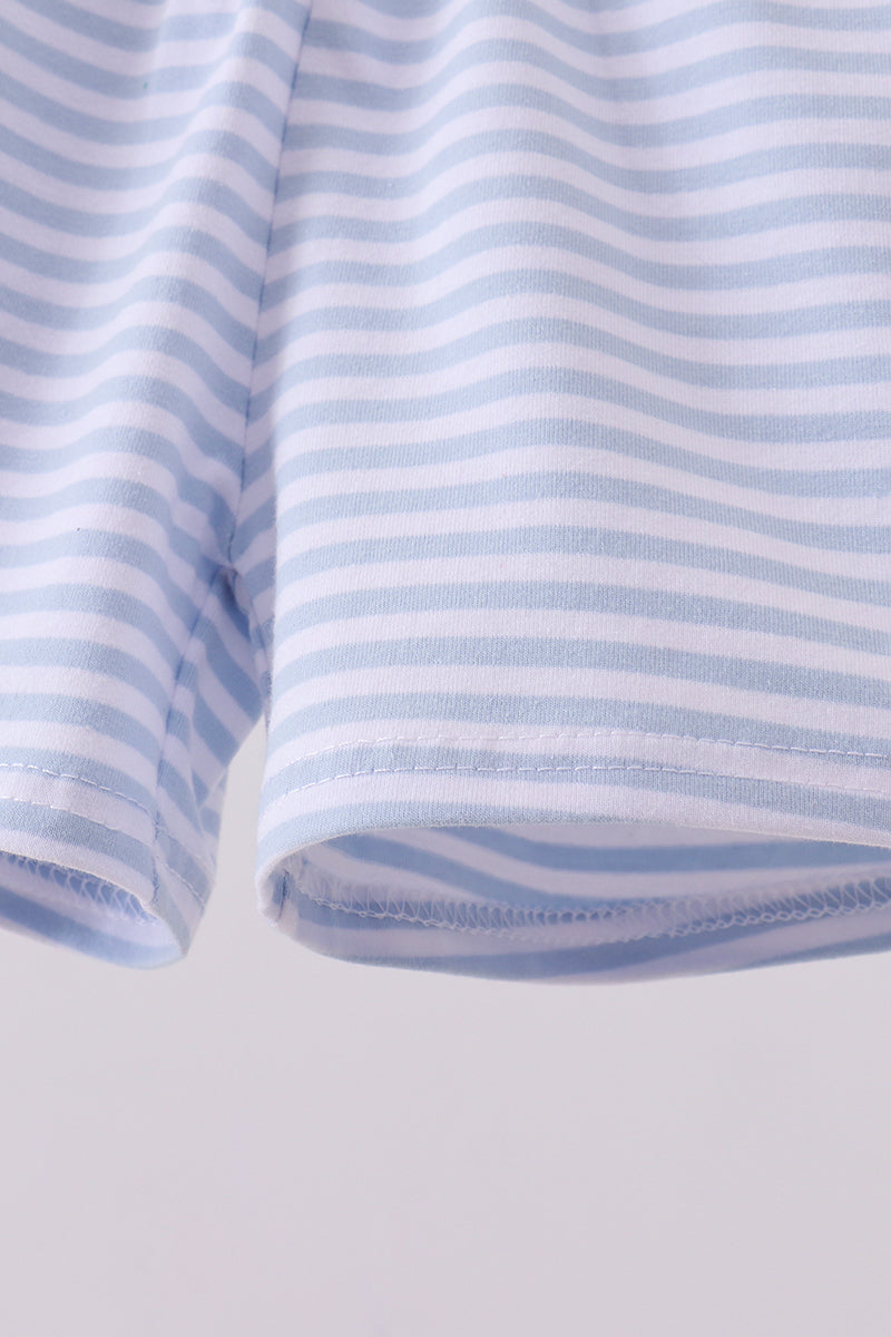 Premium Blue&white Stripe Shorts