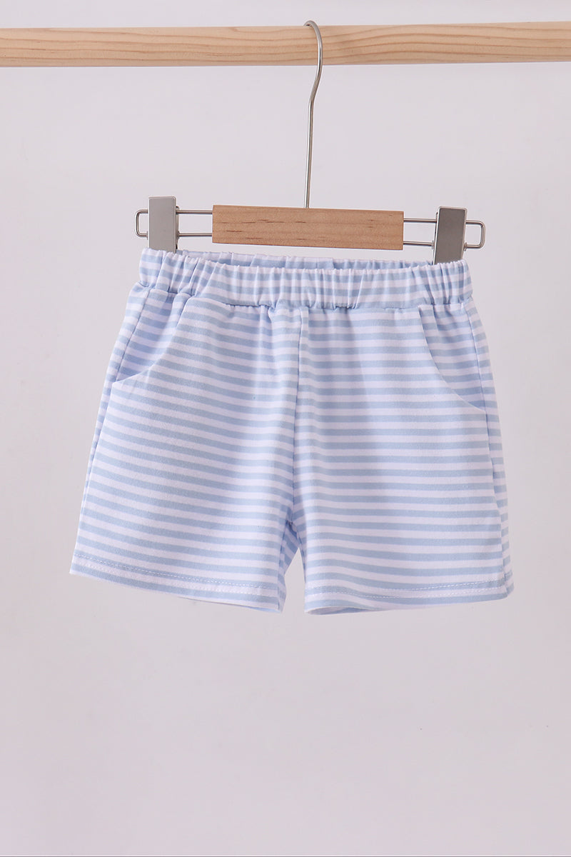 Premium Blue&white Stripe Shorts