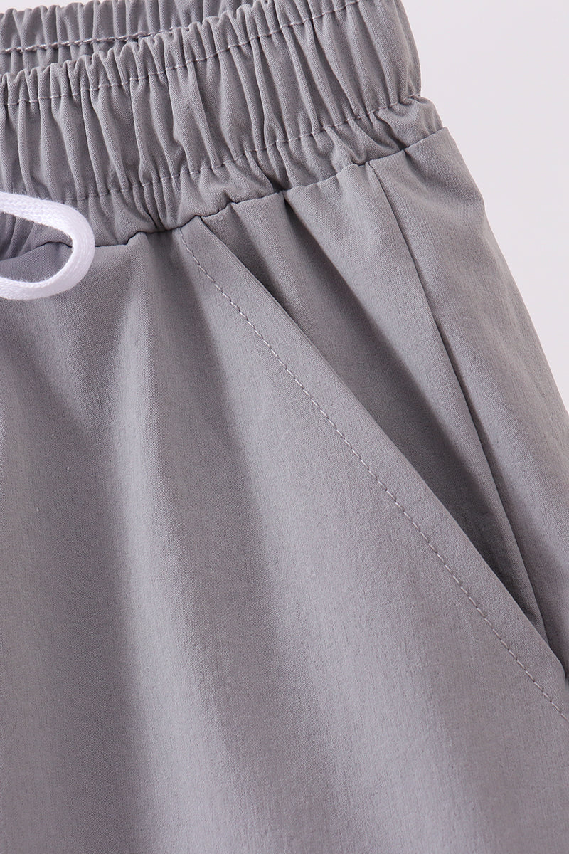 Light Grey Pocket Performance Shorts