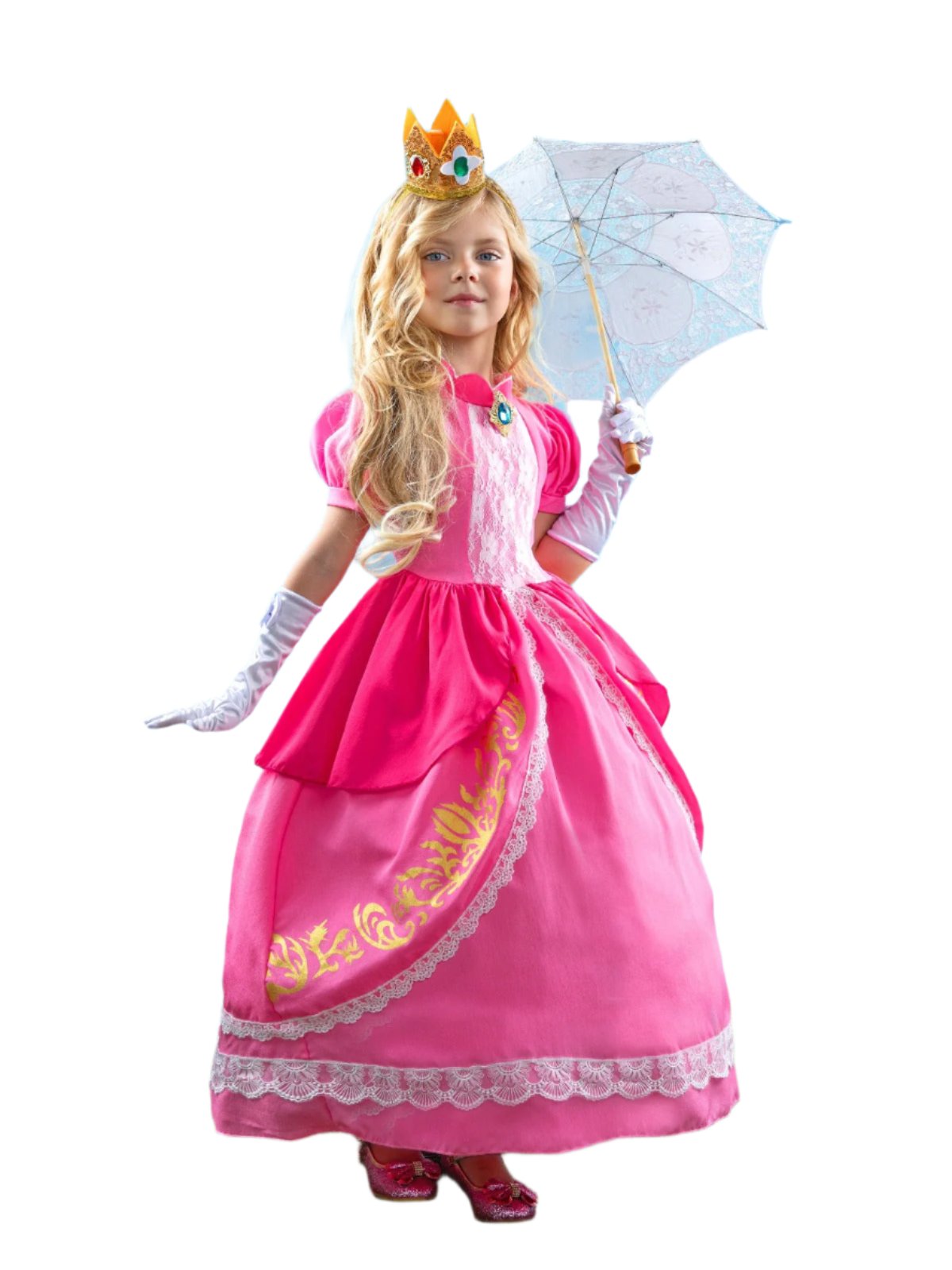 Girls Enchanting Peach Inspired Costume