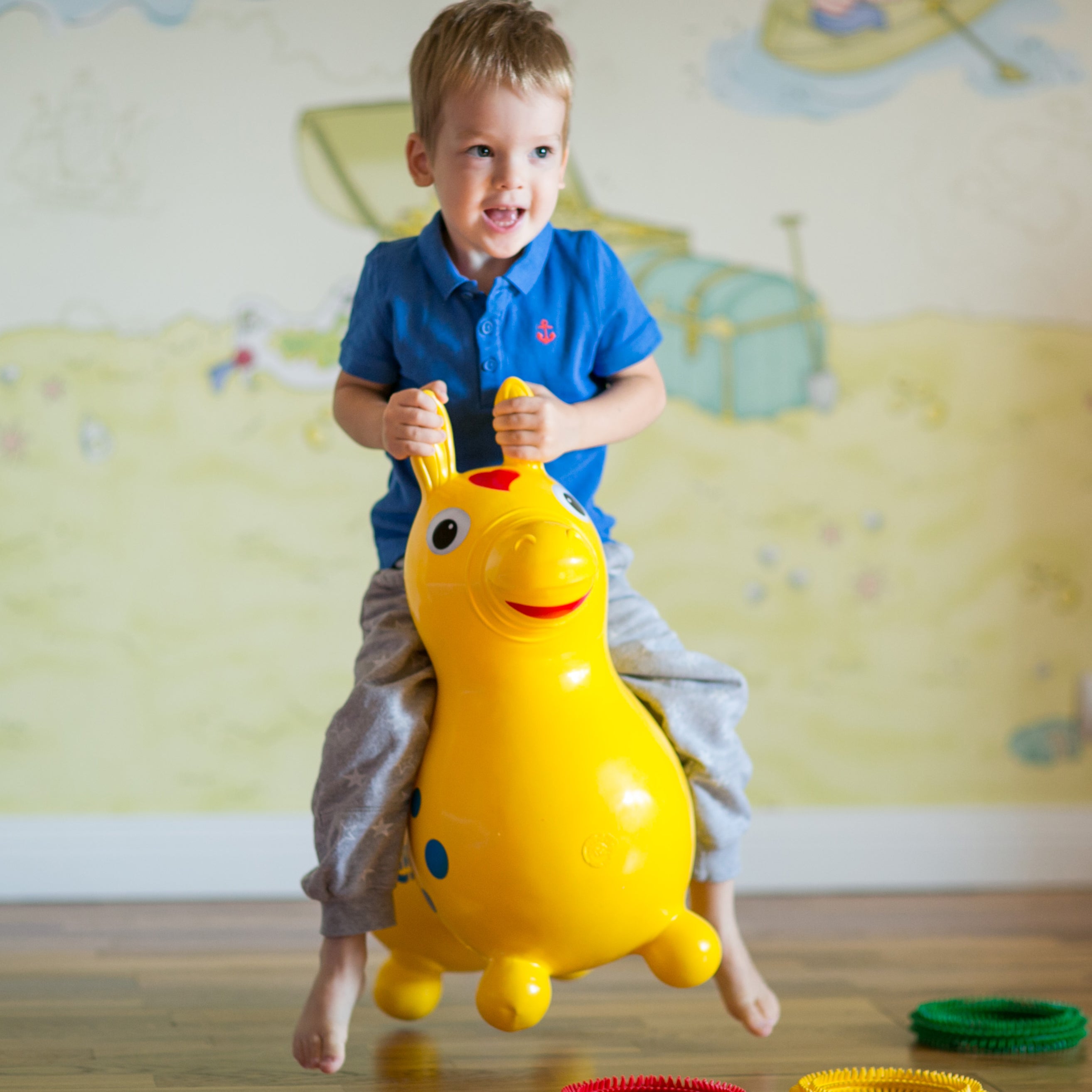 Rody Inflatable Bounce Horse With Rocking Base