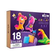 Okto Air Clay Set For Creativity – 18 Colors
