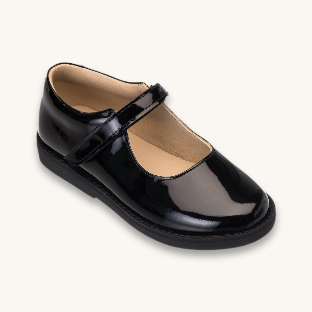 Zoe Mary Jane Patent Black