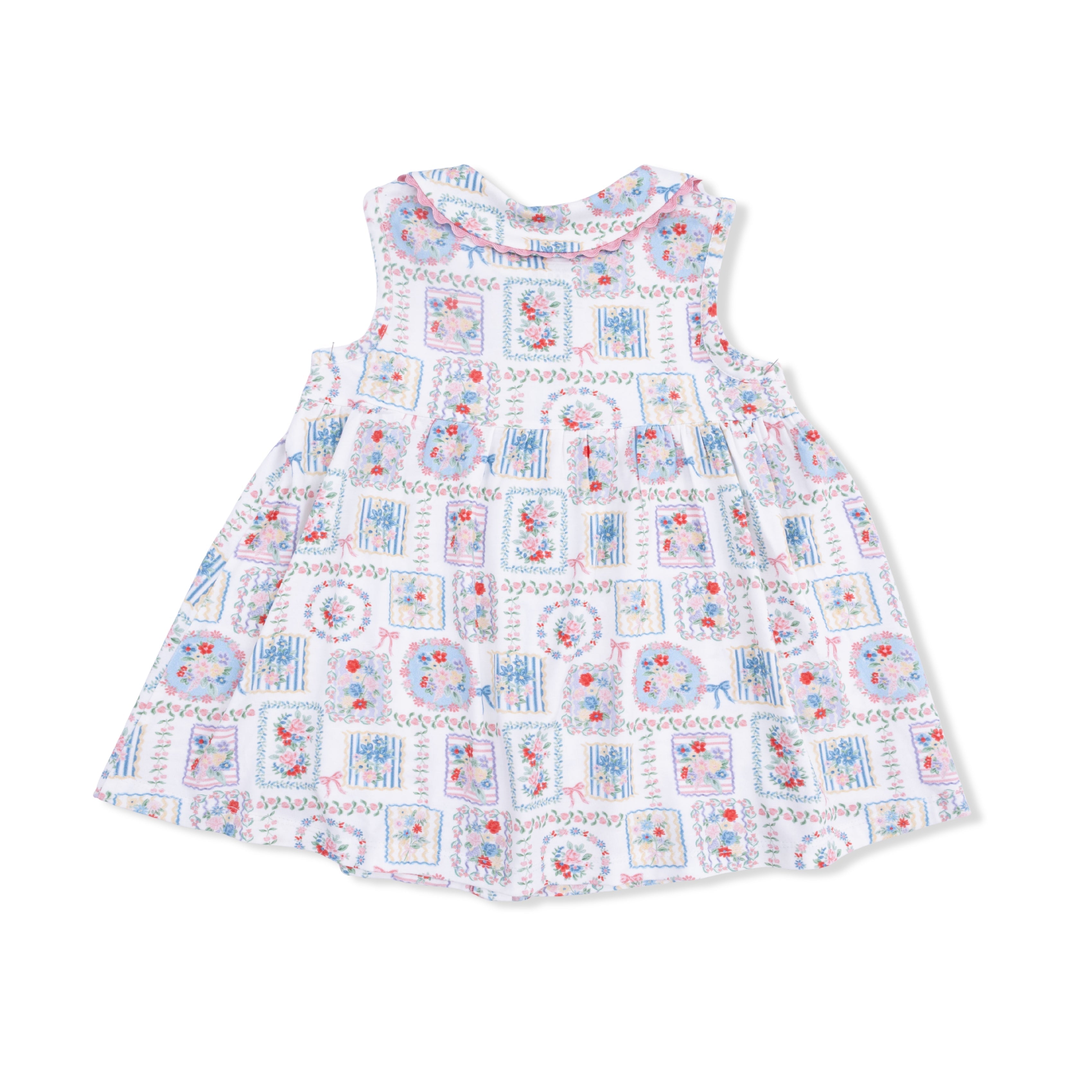 Julep's Floral Patchwork - Jill Dress Sleeveless With Bloomer
