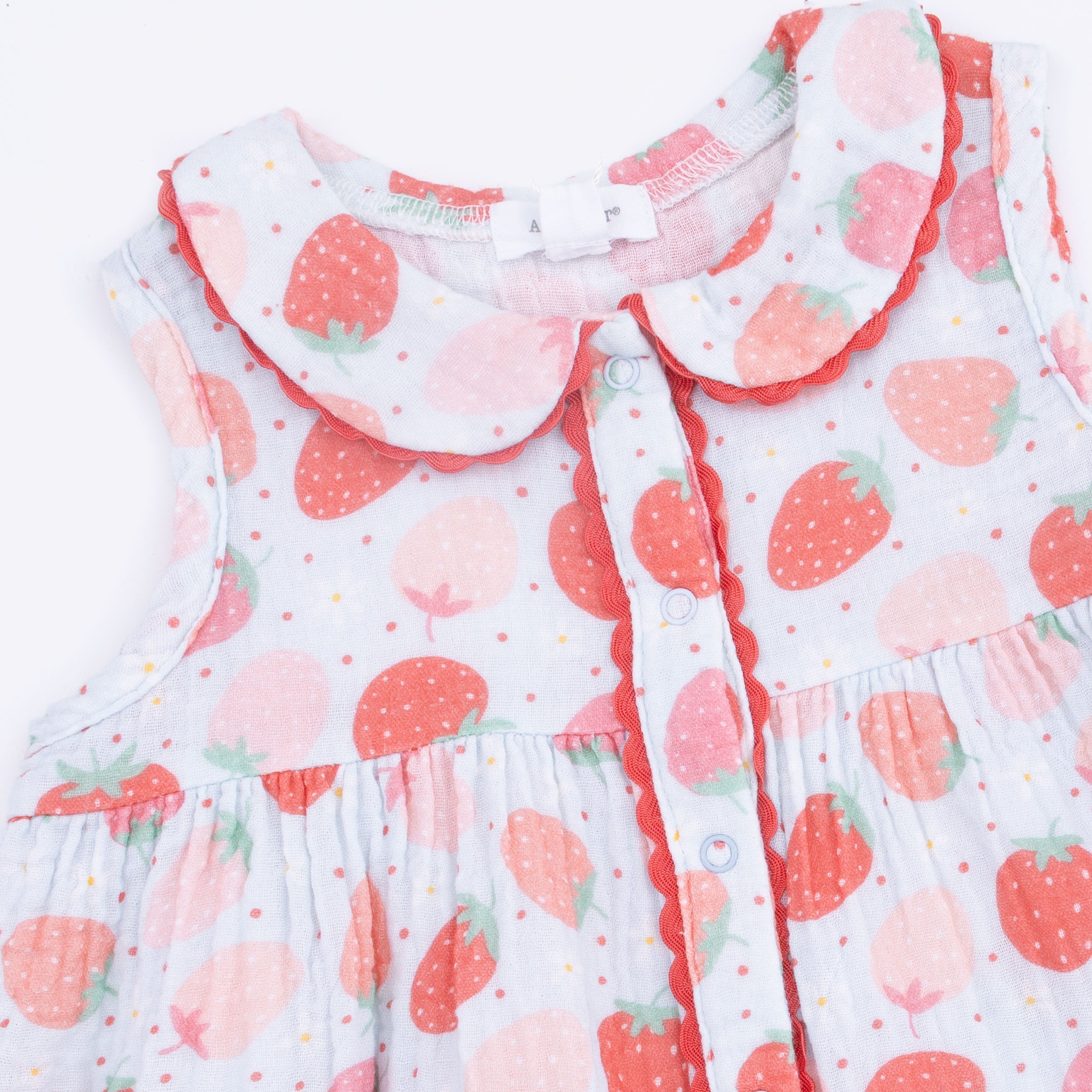 Strawberry Bliss - Jill Dress Sleeveless With Bloomer