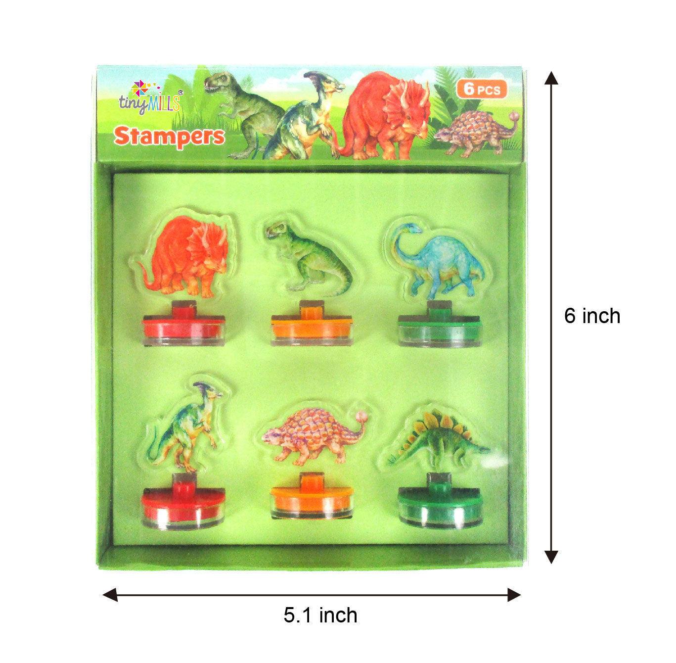 Jurassic Acrylic Stamp Set Of 6