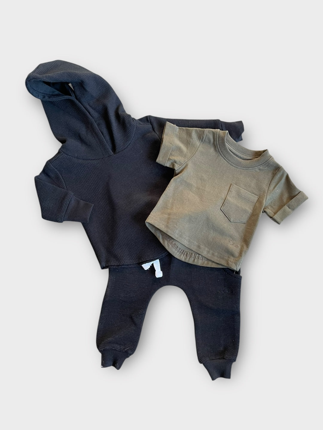 Olive Boxy Kids Tee