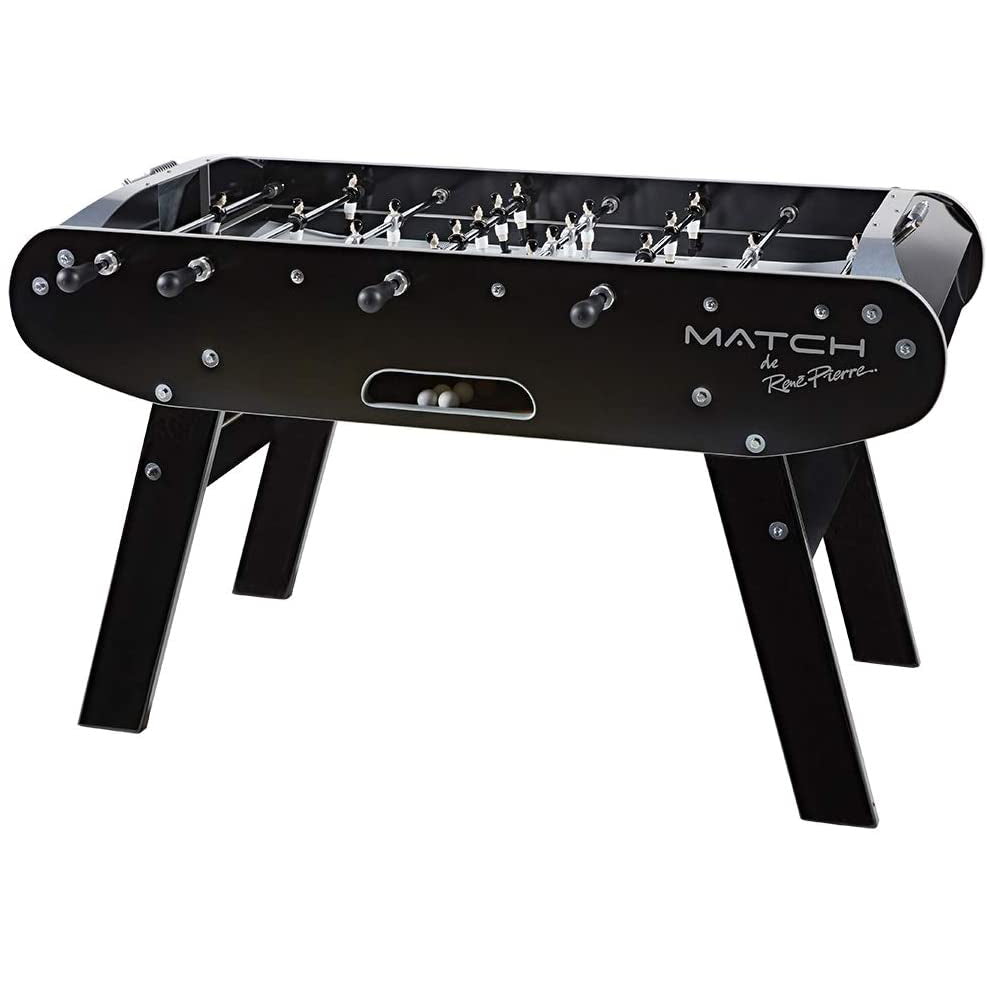 René Pierre Match Noir Indoor Foosball Table