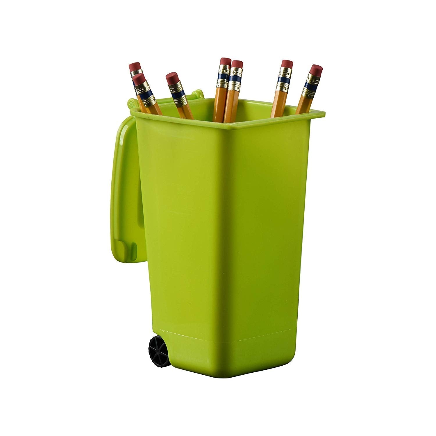 Plastic Toy Garbage Cans Playset Green 12 Pack 4 X 3 X 6