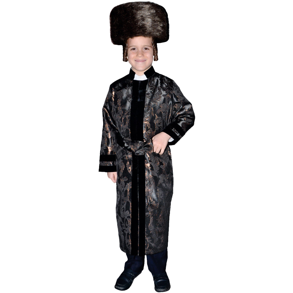 Black Rabbi Coat - Kids