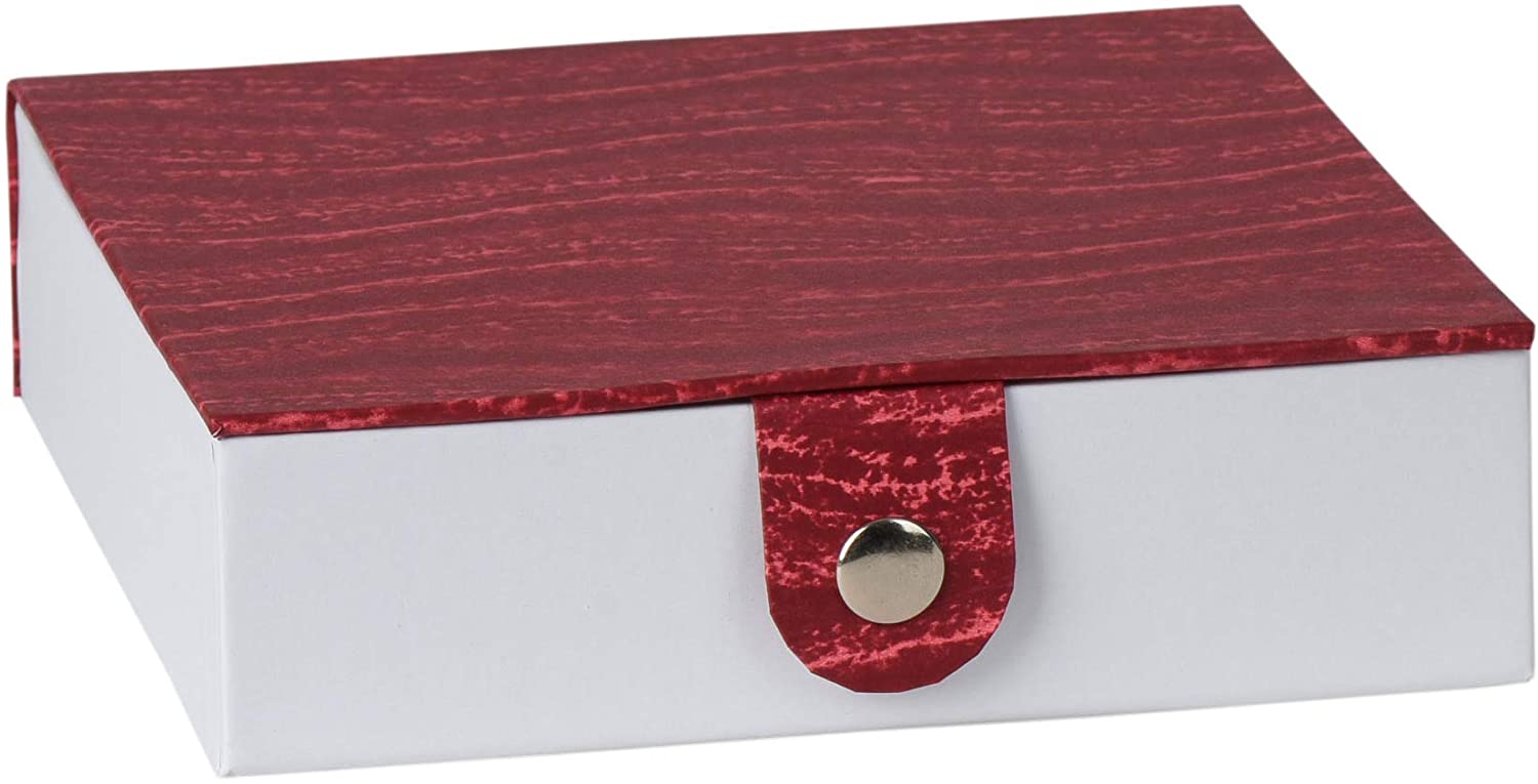 Burgundy Gift Box With Snap Closure 6 Pack 5.9x5.9x1.8