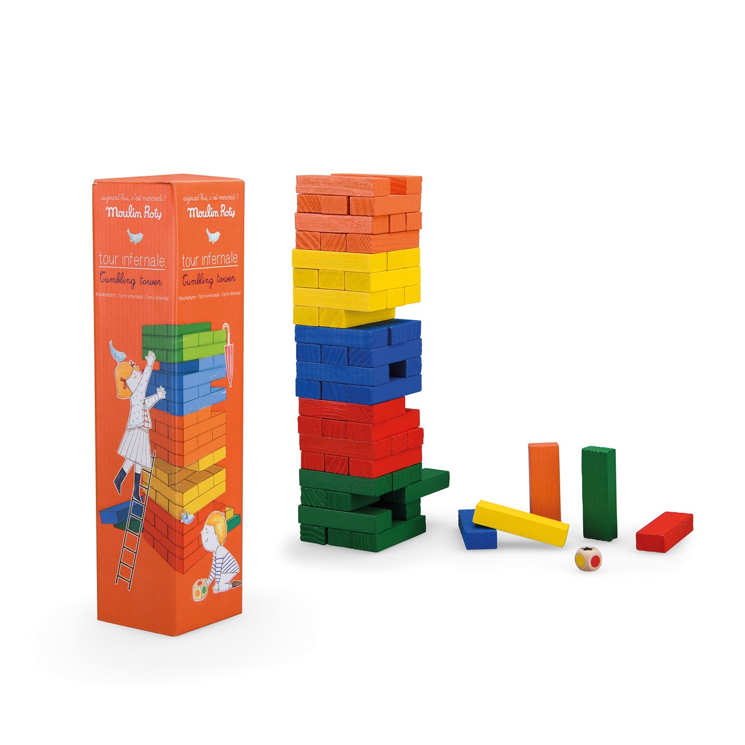 Wooden Tumbling Tower - Recreational Toys