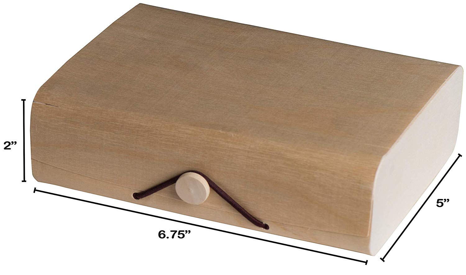 Wooden Box 8 Pack 6.75''x5''x2''