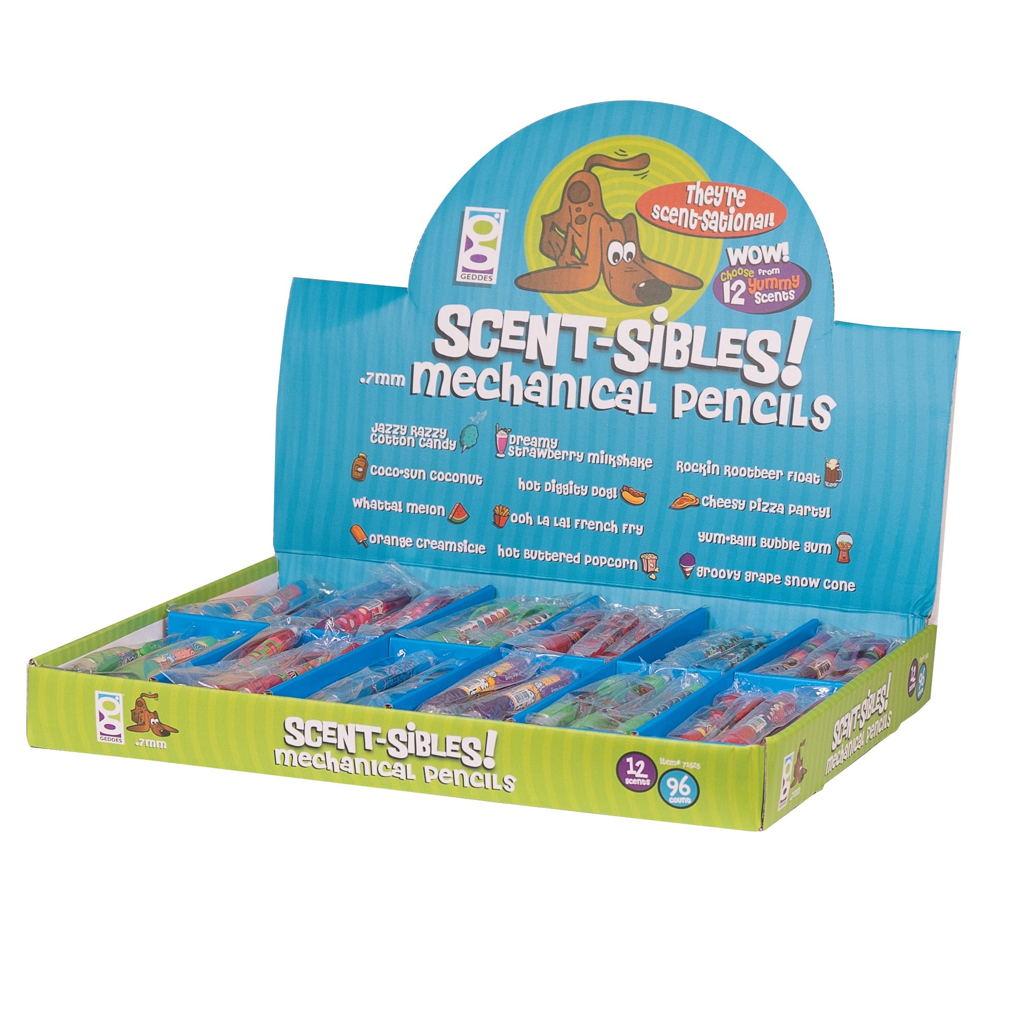 Scent-sibles Mechanical Pencil Assortment - 96 Per Display