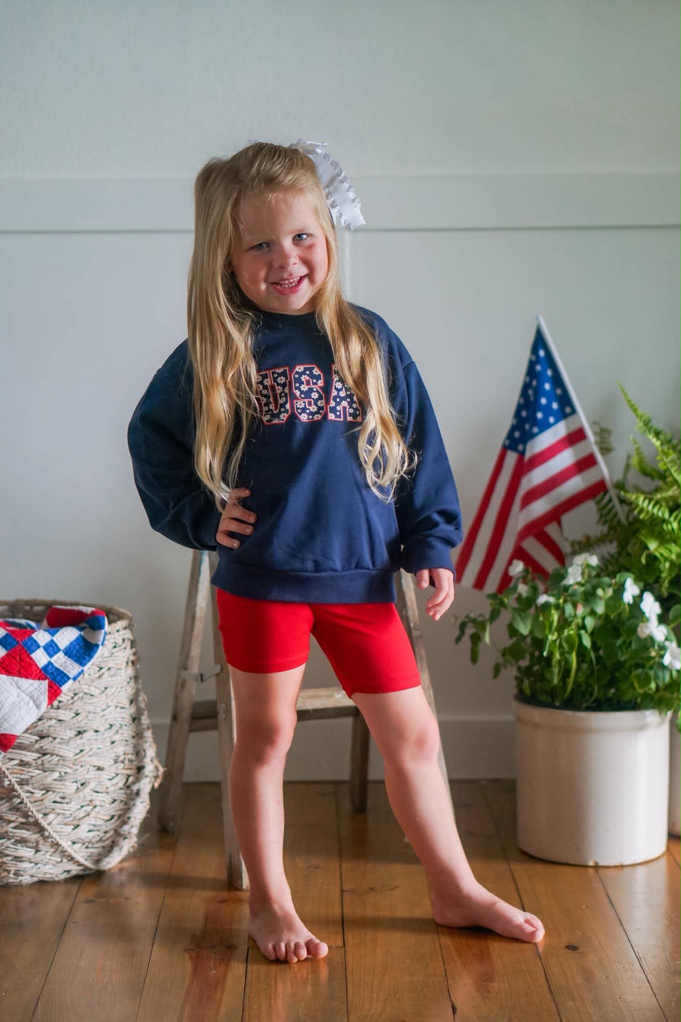 Usa Daisy Crewneck Sweatshirt - More Colors