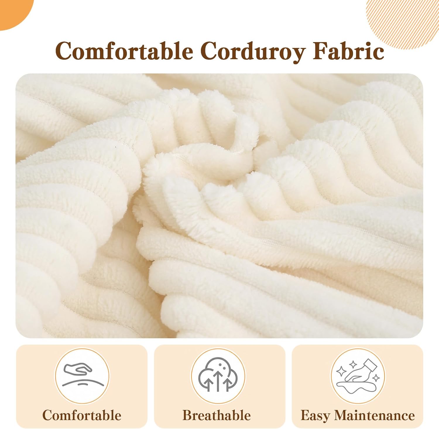 Boneless Loveseat Sleeper Sofa Bed, Pull Out Corduroy