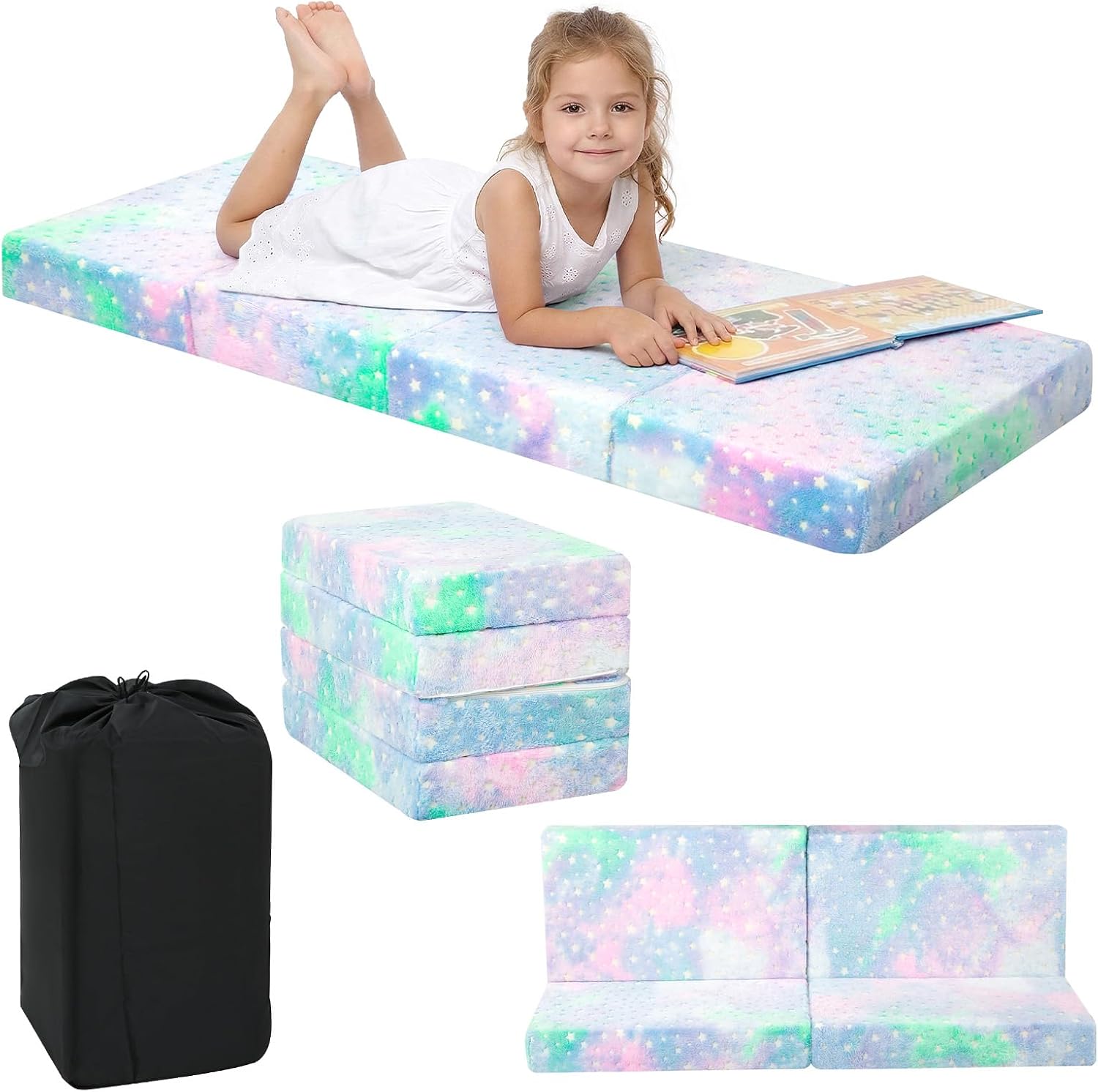 Kids Trifold Floor Mattress, 63"x26"