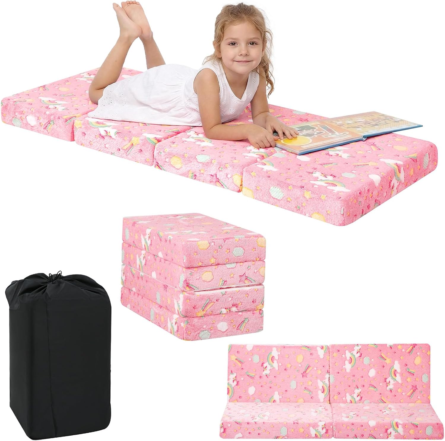 Kids Trifold Floor Mattress, 63"x26"