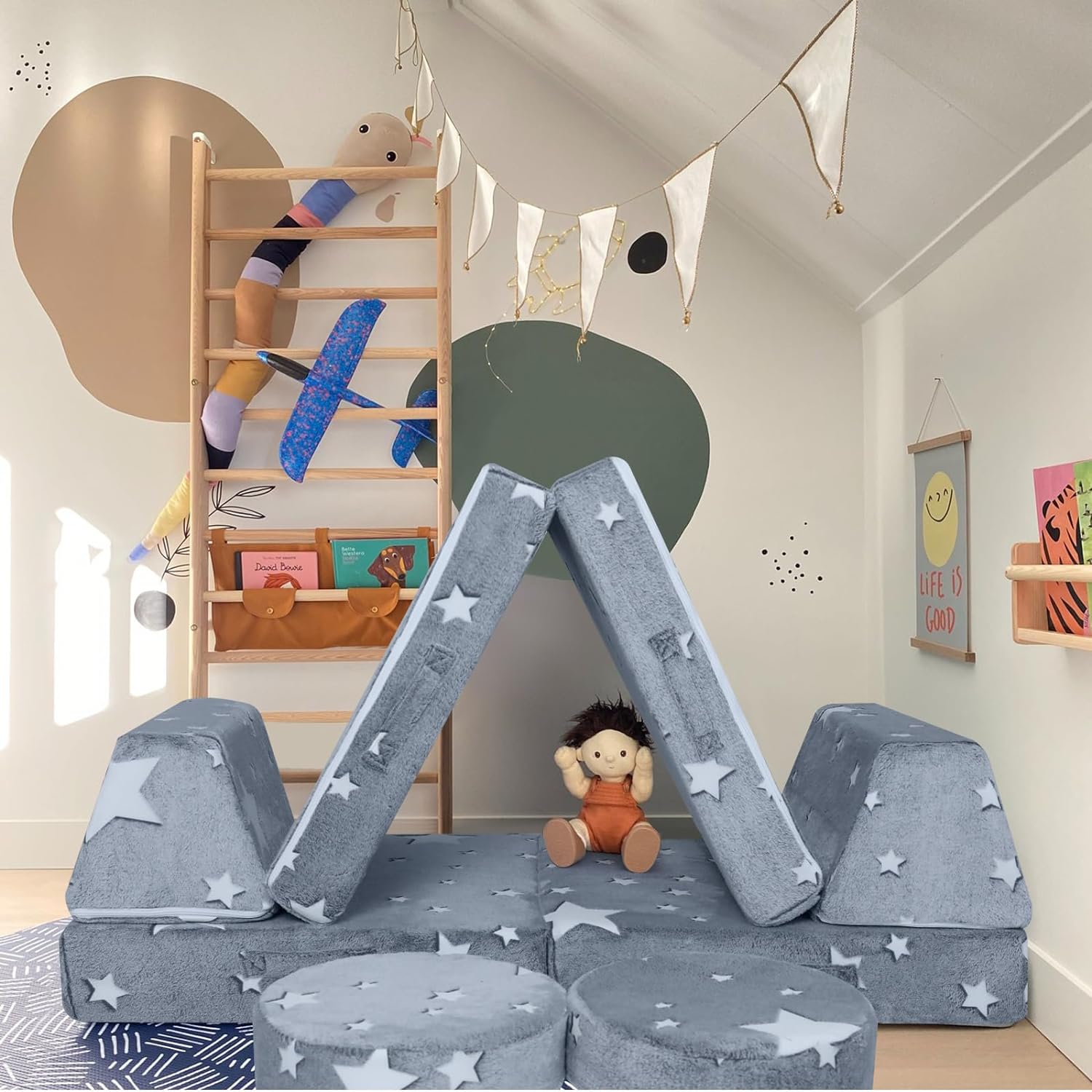 8-piece Kids Play Couch|glowsofa