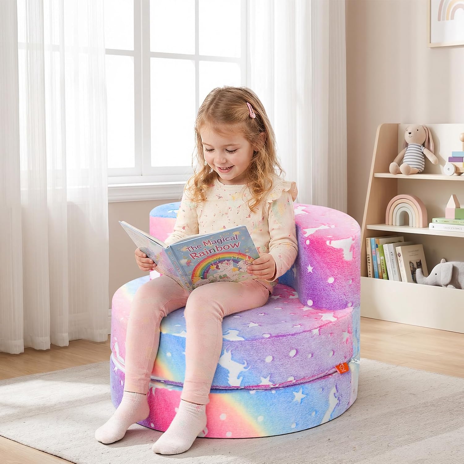 Glow Dinosaur Kids Chair, 4-in-1 Toddler Seat