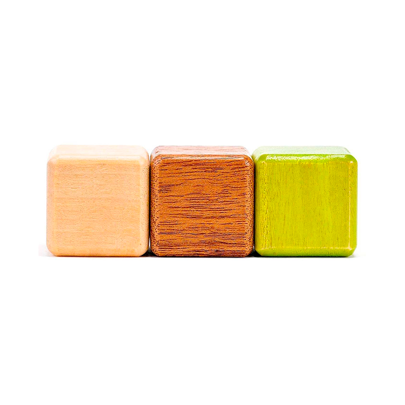 Original Pocket Pouch <br>magnetic Wooden Blocks <br>8 Pieces