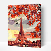 Eiffel Tower – Paint By Numbers Kit | Artwille | 14x18 Inch Canvas