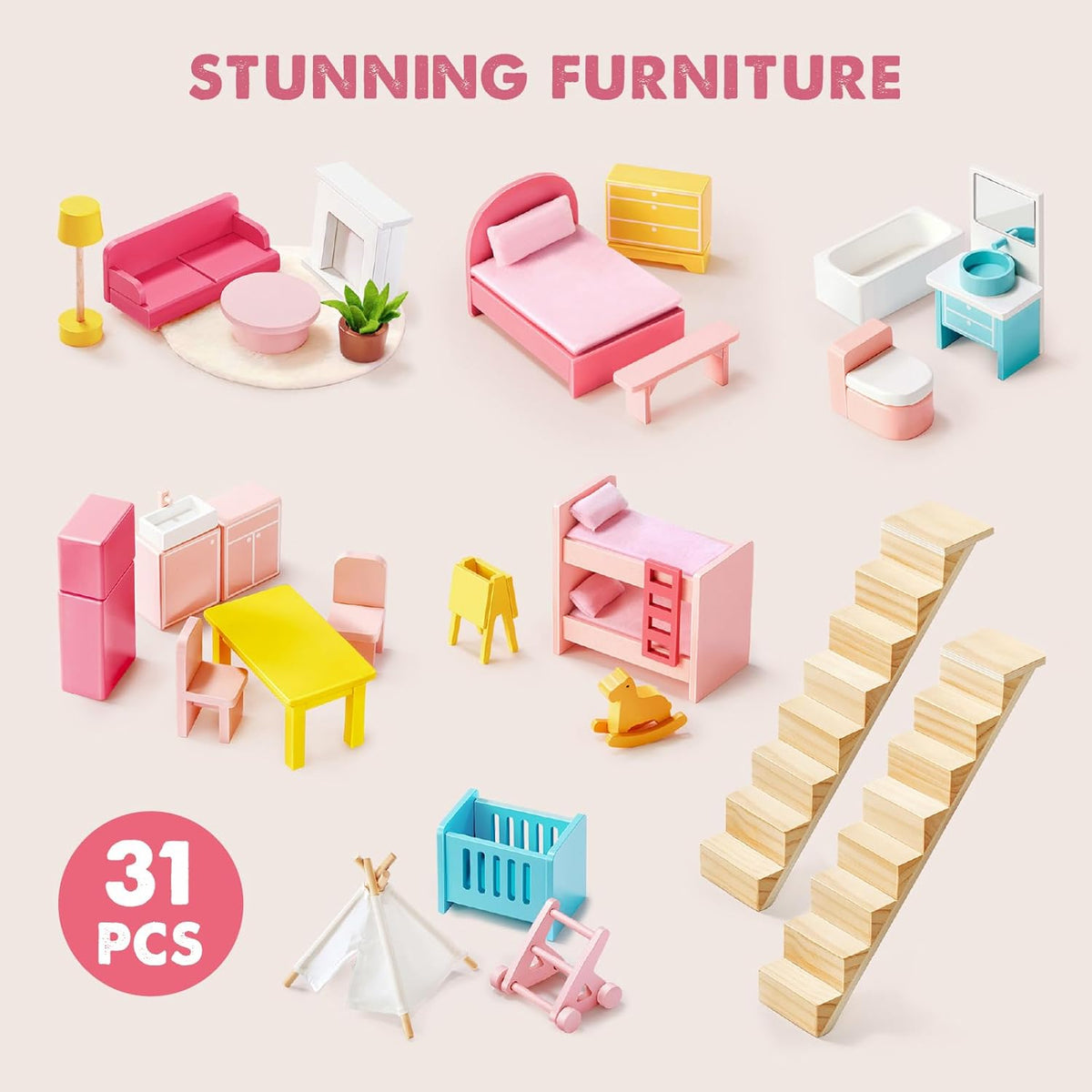 ® Sweetwood Dollhouse Without Dolls