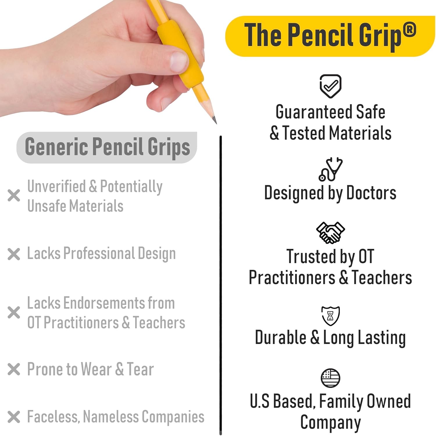 Foam Pencil Grip, 12 Pack