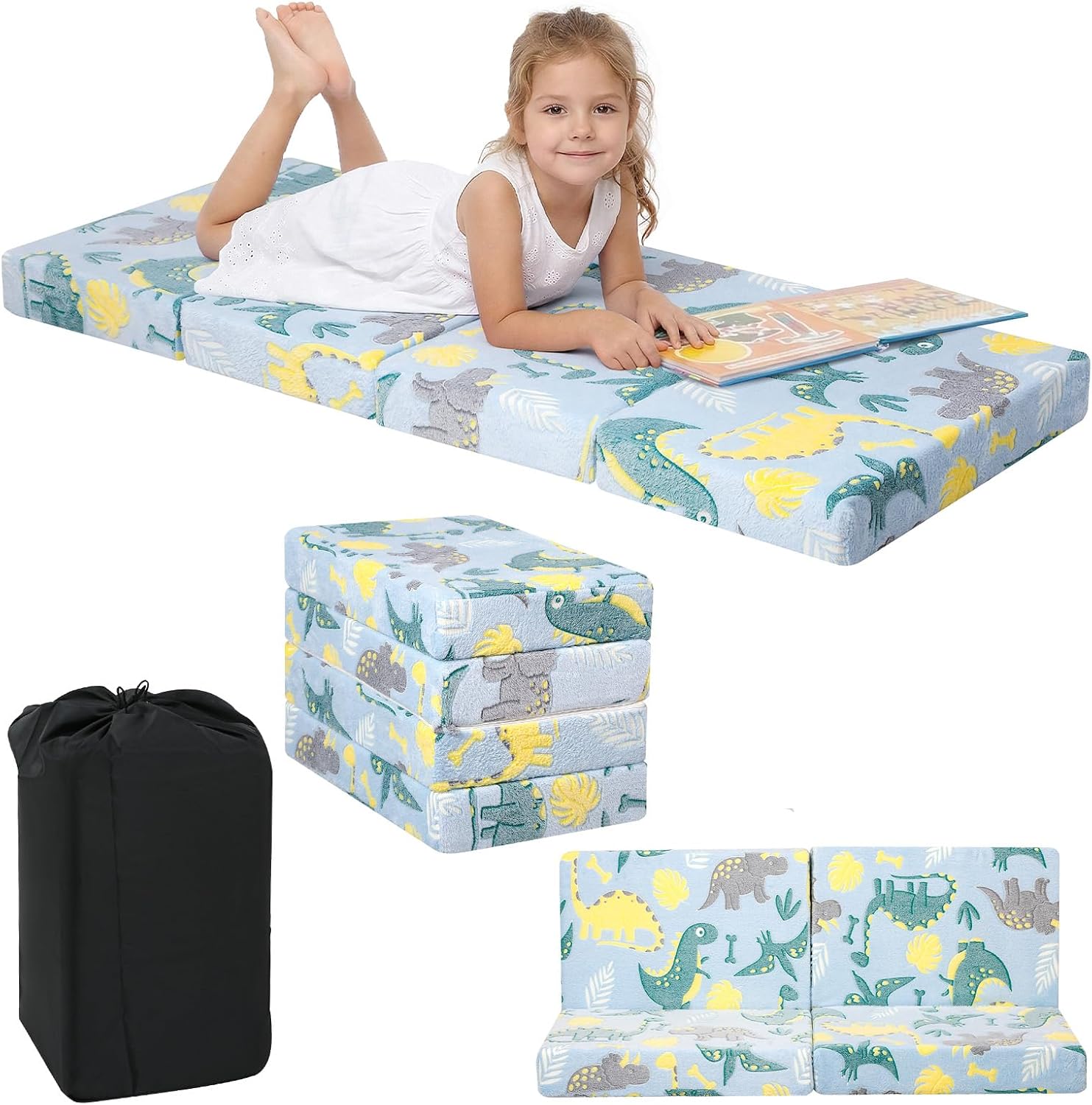 Kids Trifold Floor Mattress, 63"x26"