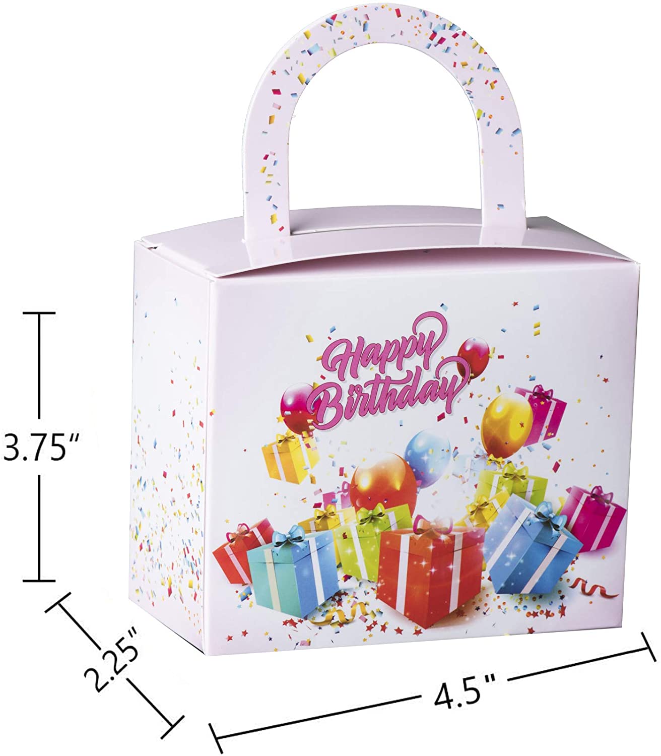 Birthday Girls Candy Boxes 36 Pack 4.5" X 3.75" X 2.25"