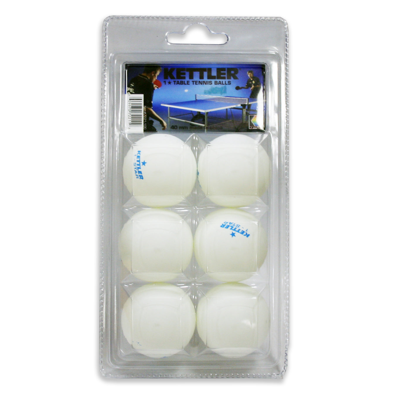 1-Star Table Tennis Balls, 6-Pack