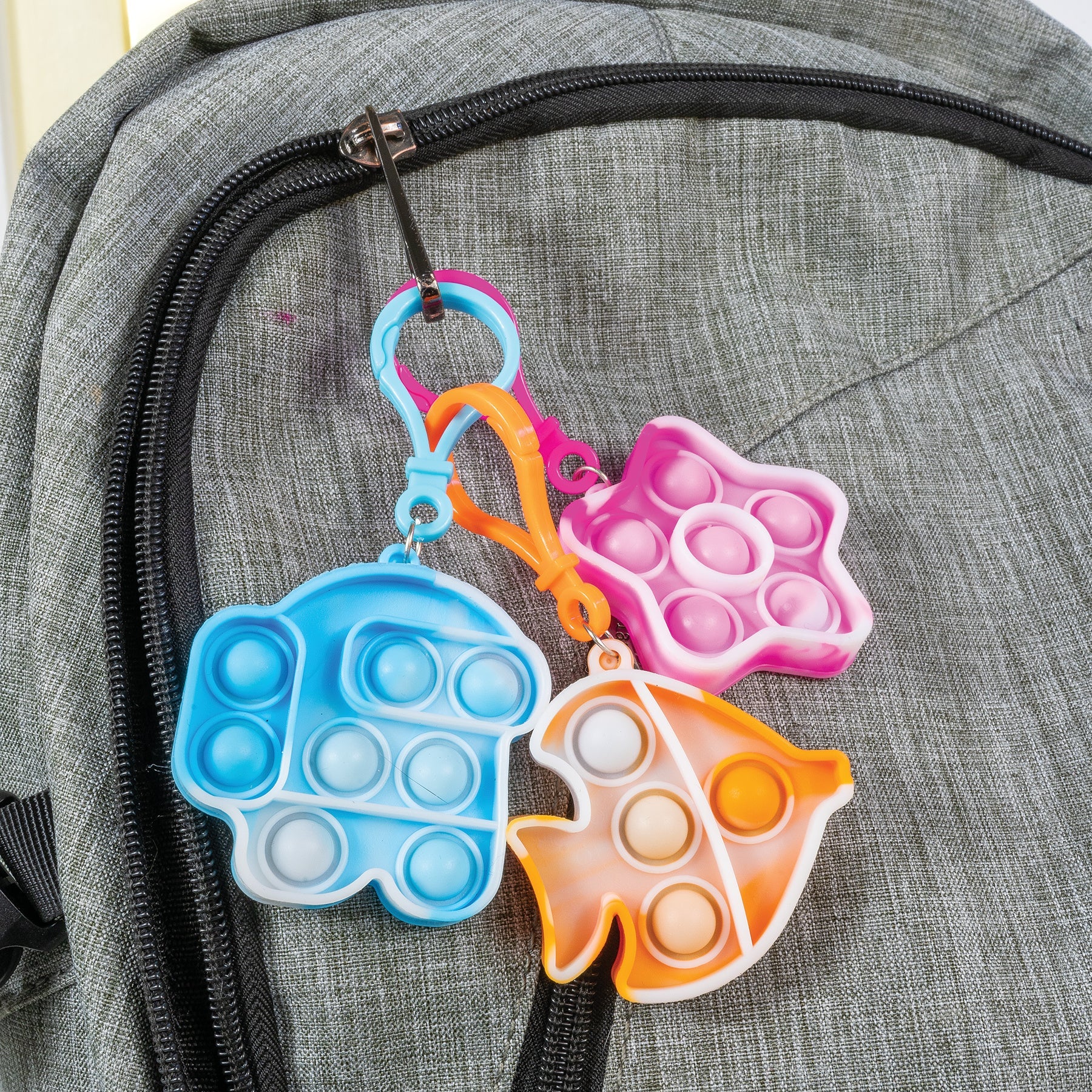 Fidget Poppers Keychain - 100 Per Bag
