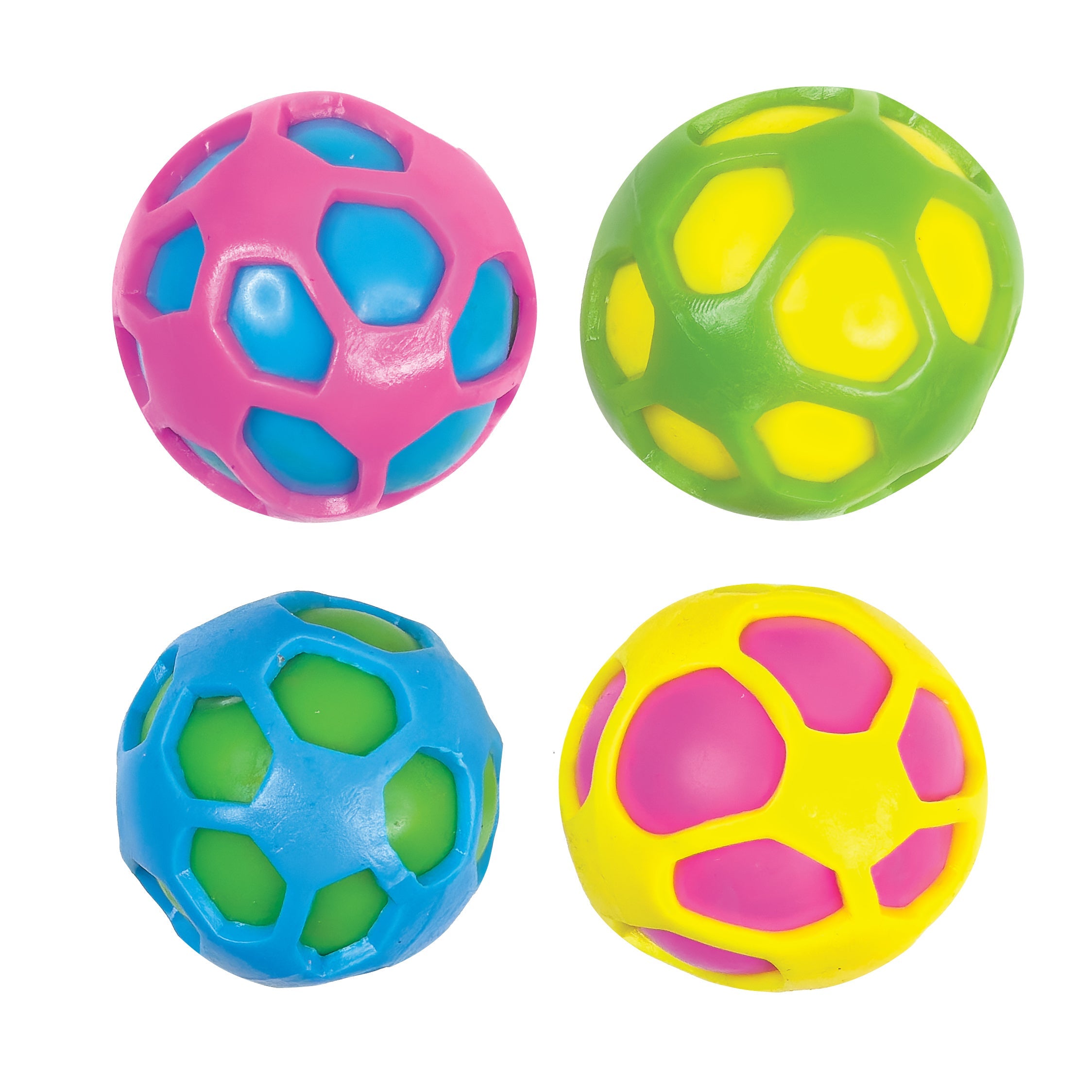 Triple Color Stress Ball - 24 Per Display