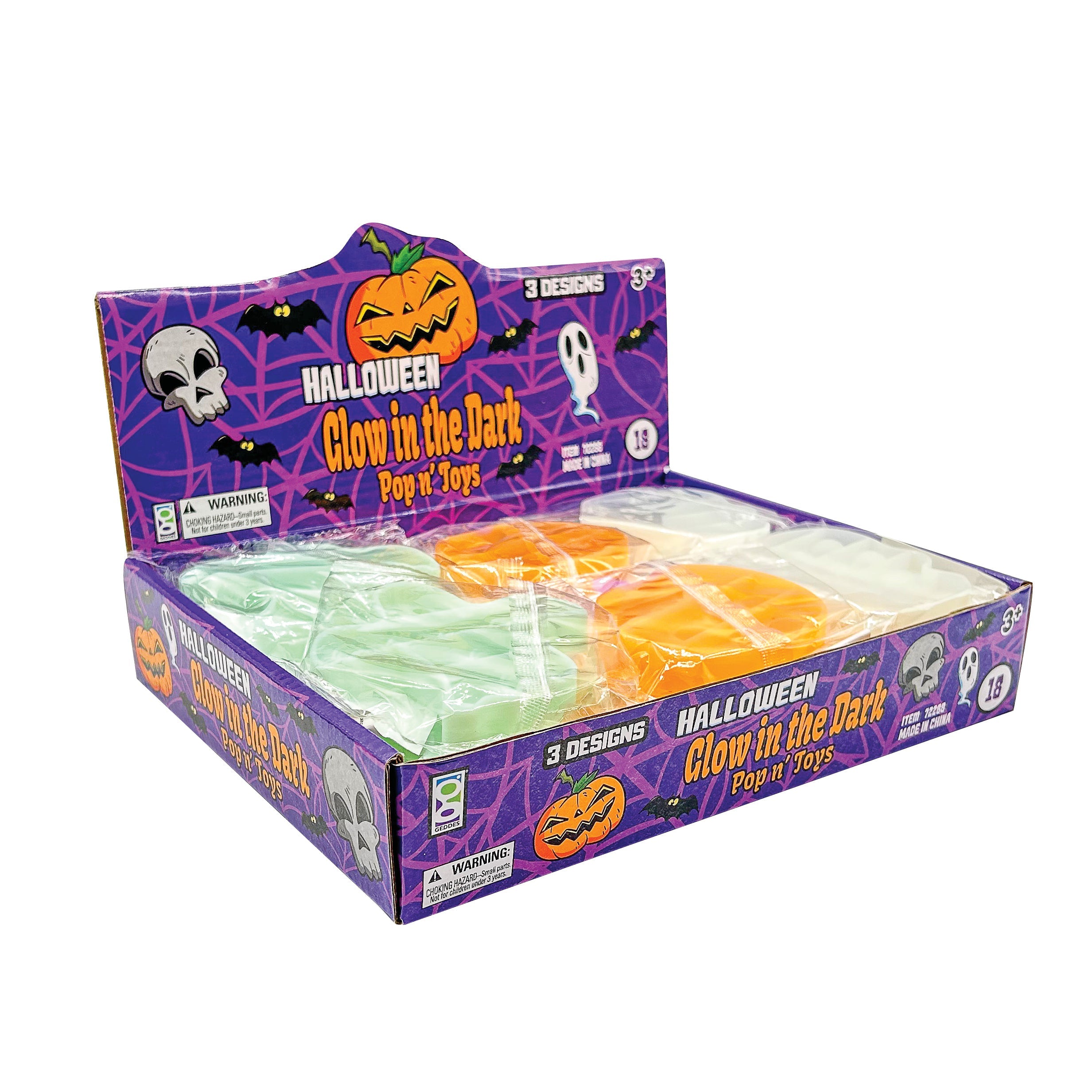Halloween Glow-in-the-dark Pop ‘n’ Toys