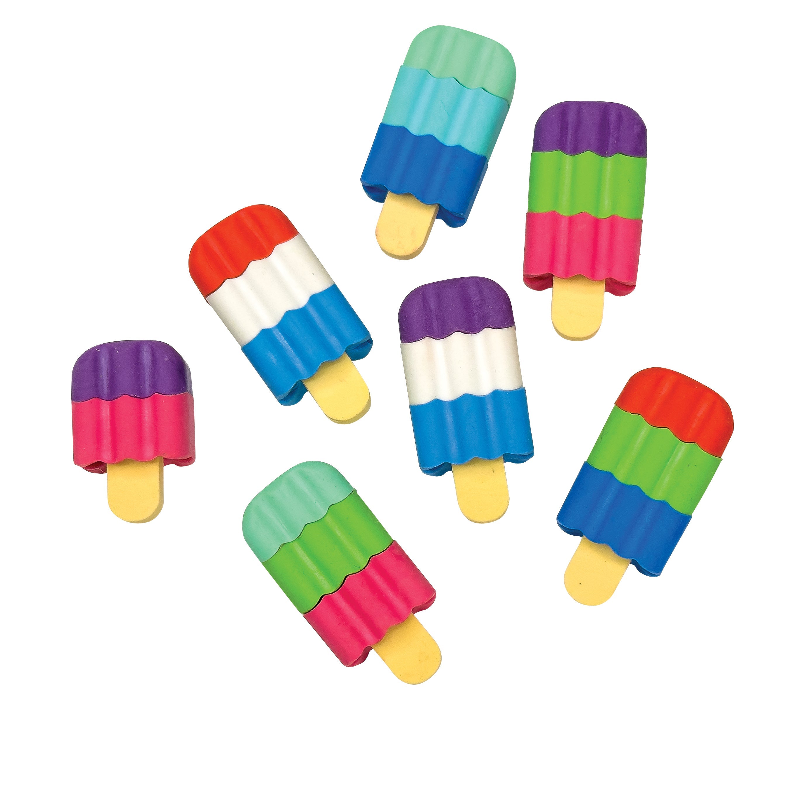 Scented 3d Ice Cream Bar Erasers - 48 Per Bag