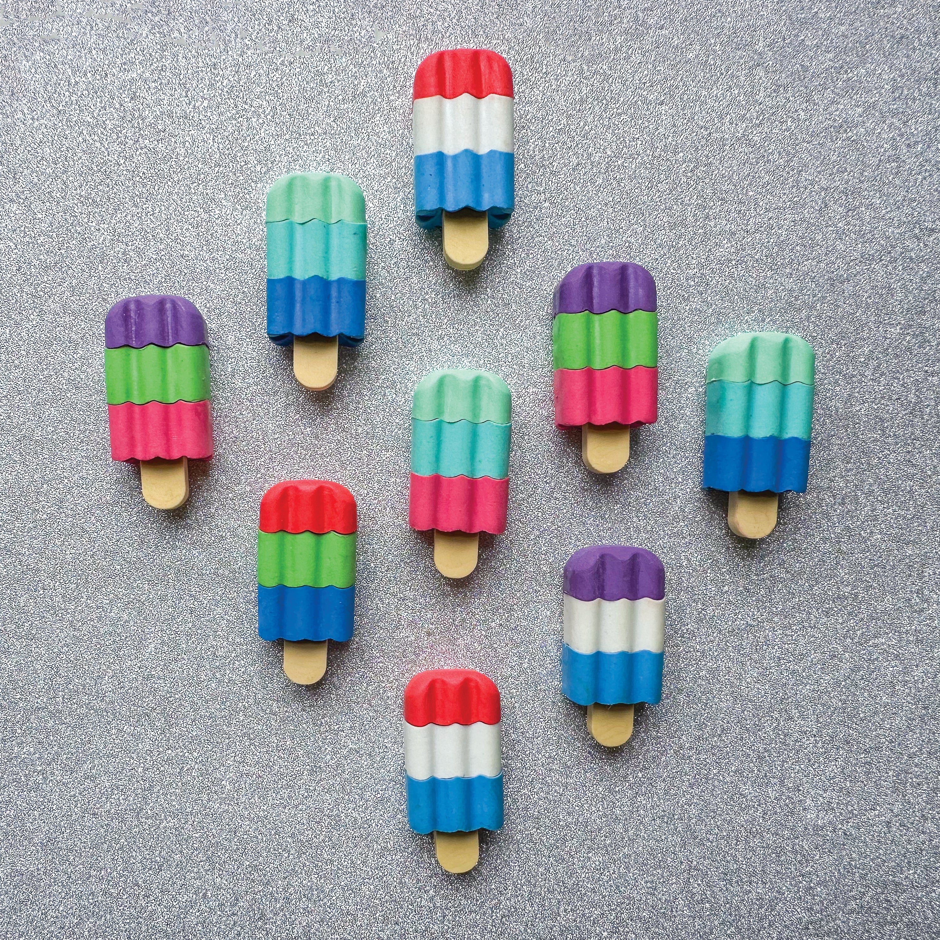 Scented 3d Ice Cream Bar Erasers - 48 Per Bag