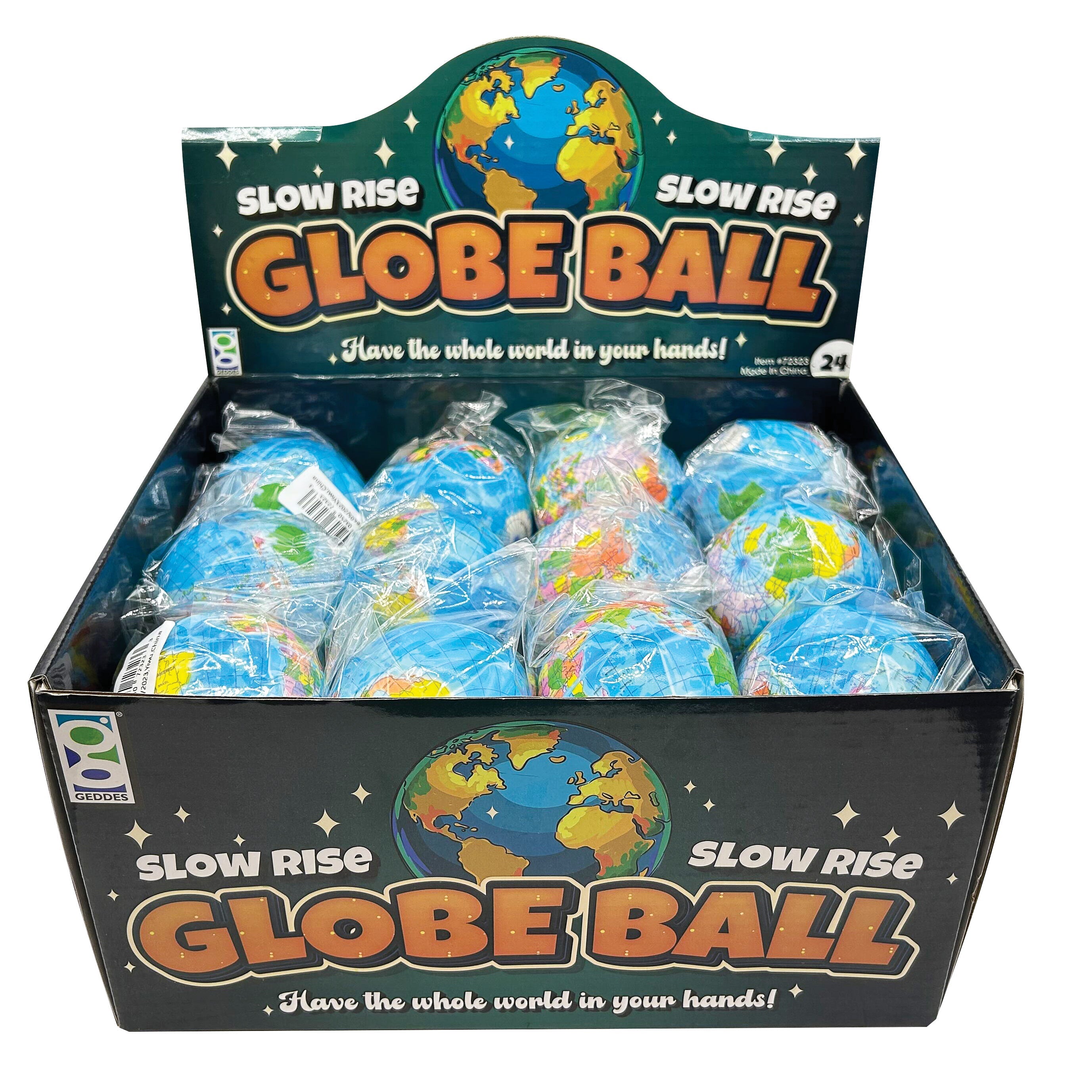 Slow Rise Globe Balls - 24 Per Display