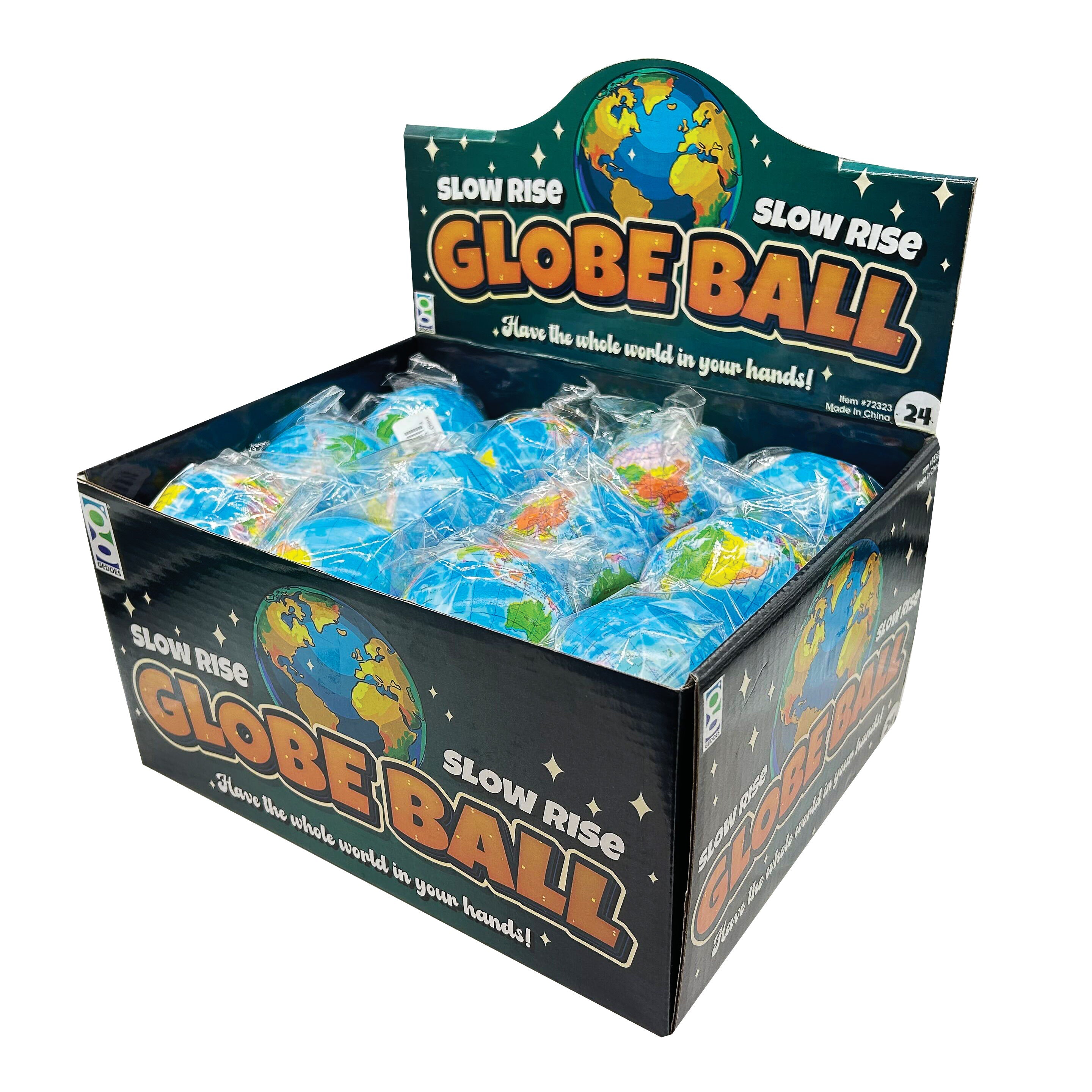 Slow Rise Globe Balls - 24 Per Display