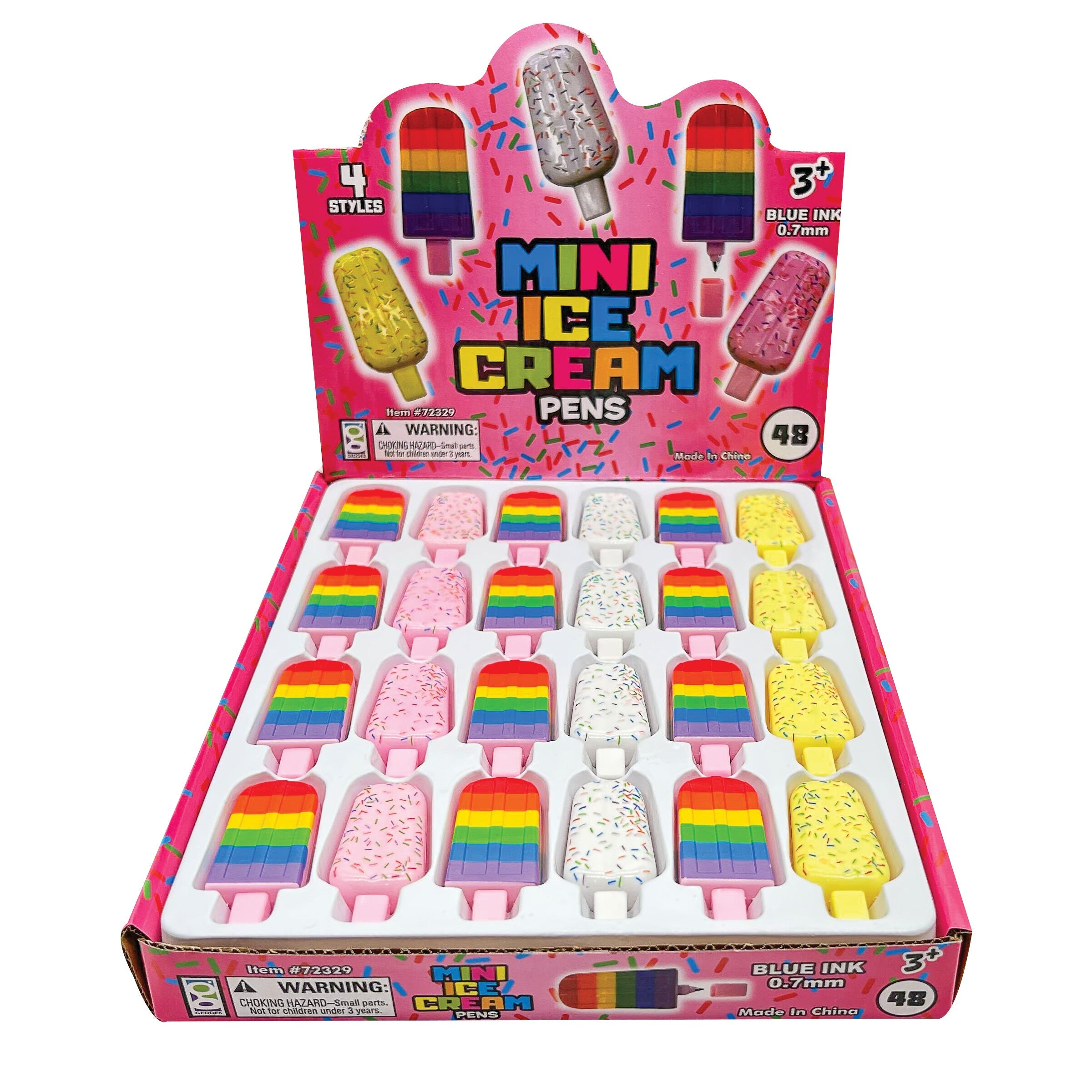 Mini Ice Cream Pens - 48 Per Display
