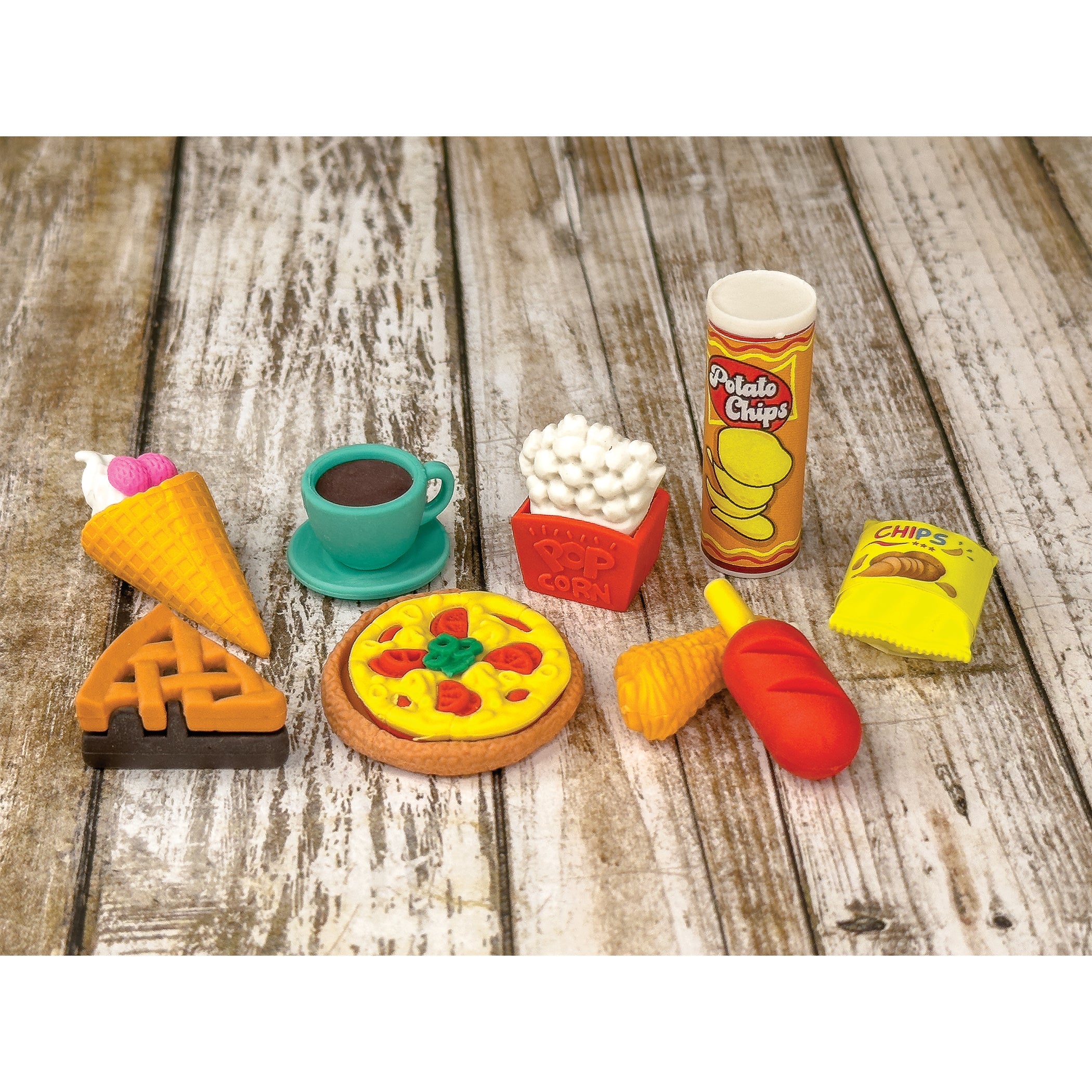 Snack Attack Ii 3d Erasers - 54 Per Bag