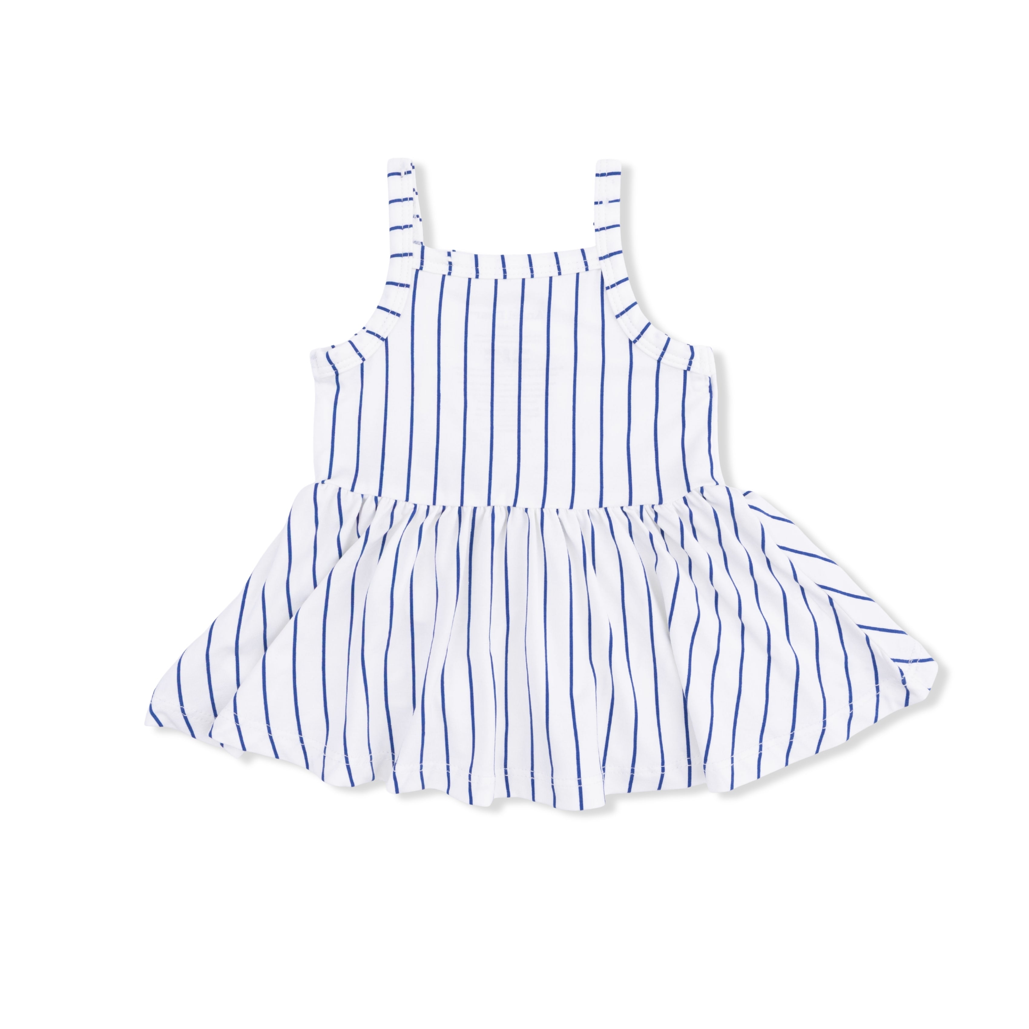 Baseball Stripe - Tank With Peplum