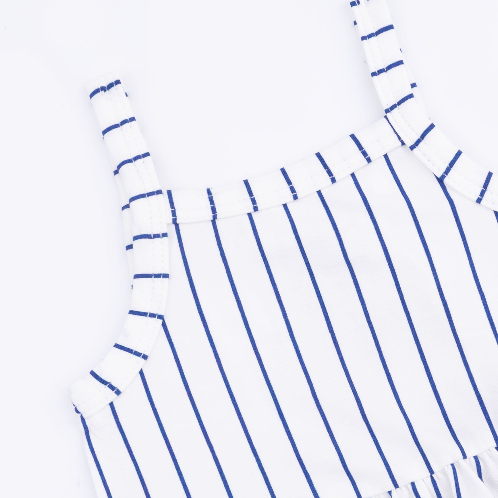 Baseball Stripe - Tank With Peplum