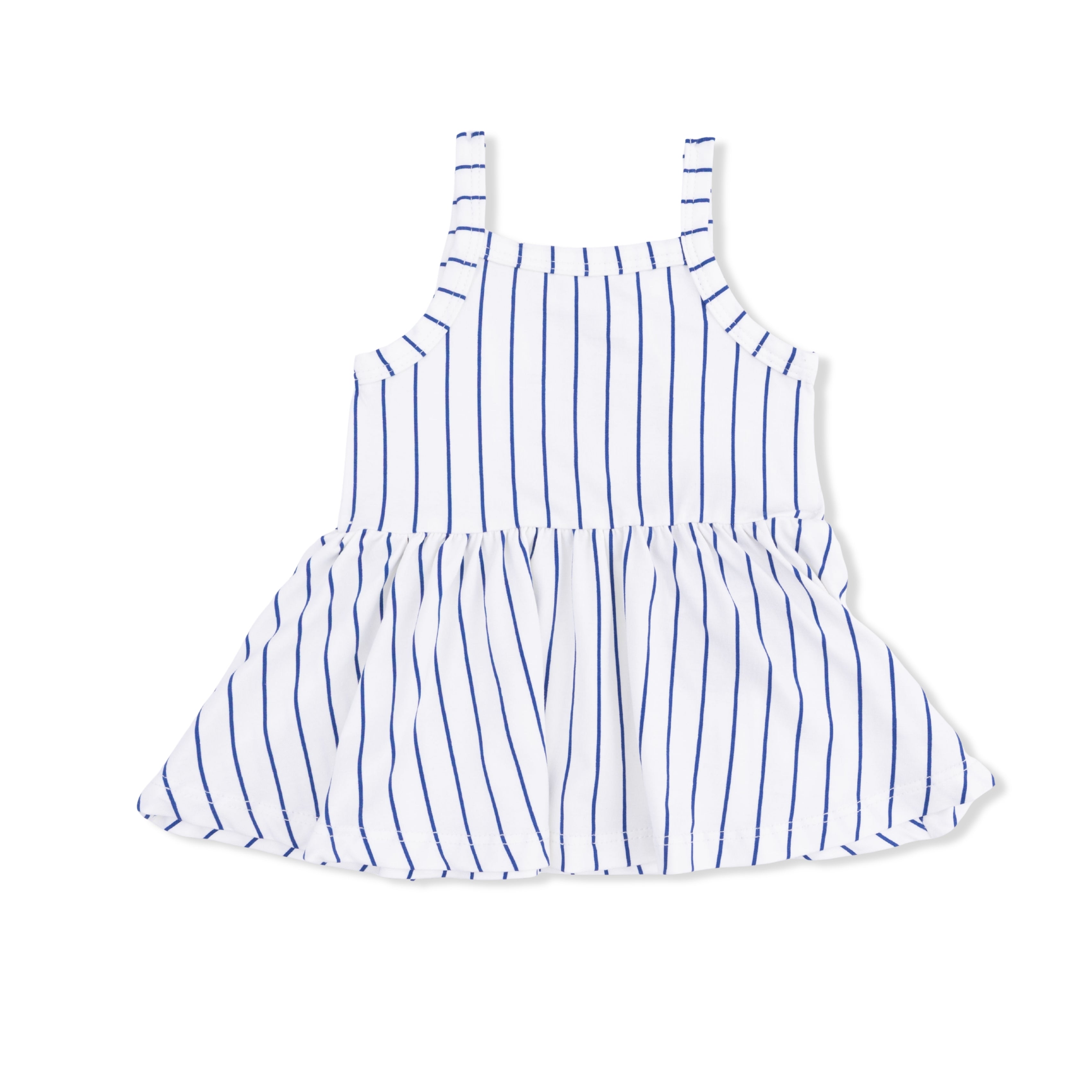 Baseball Stripe - Tank With Peplum