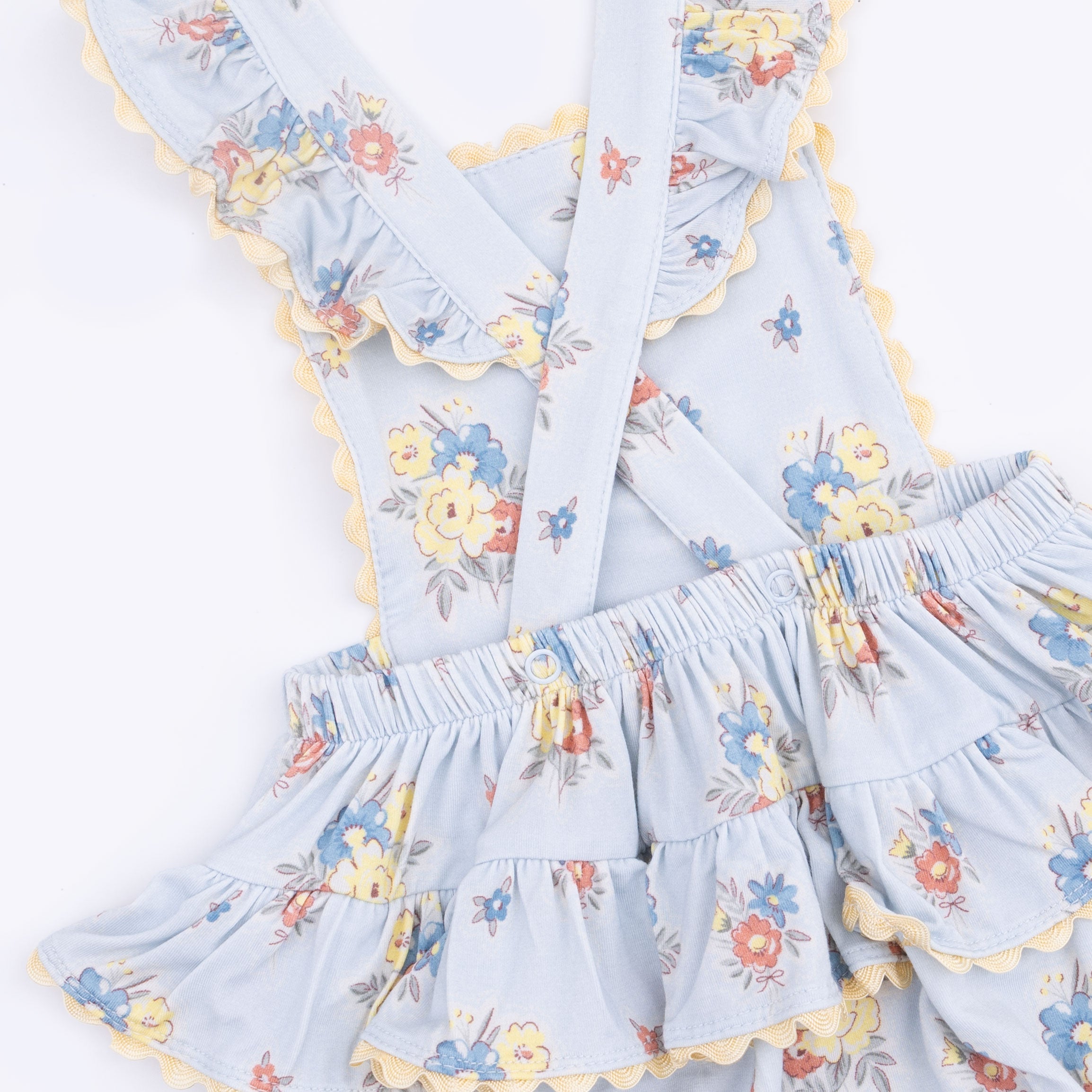 Country Stitch Floral  - Ric Rac Ruffle Sunsuit