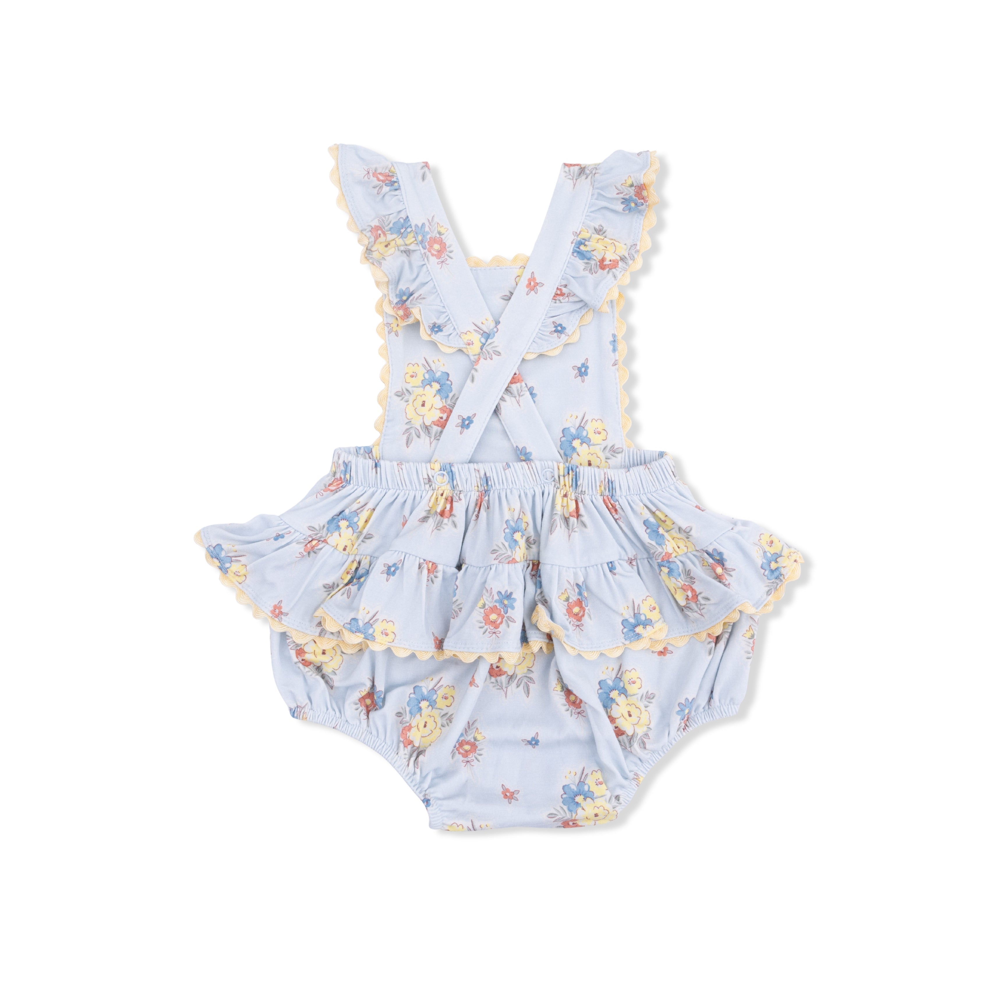 Country Stitch Floral  - Ric Rac Ruffle Sunsuit