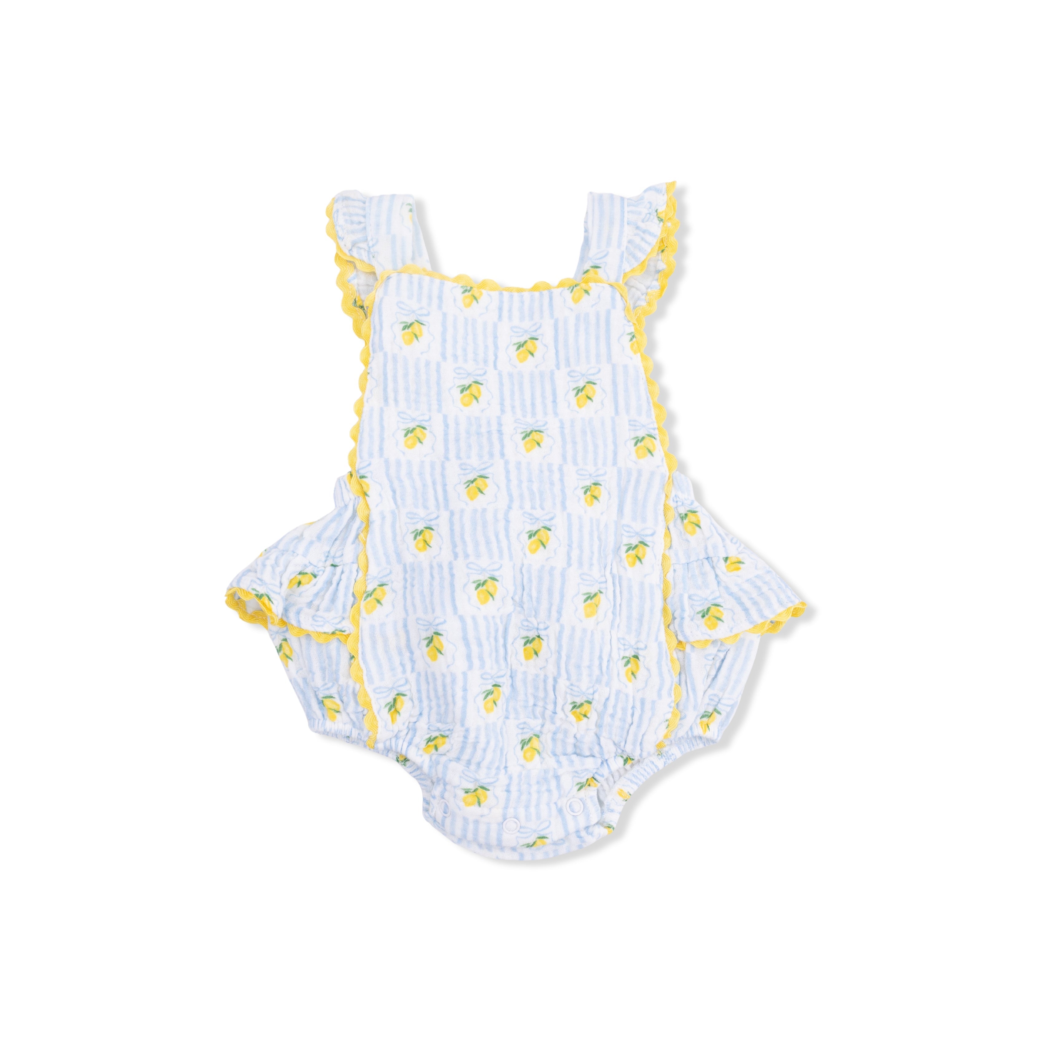 Lovely Lemons - Ric Rac Ruffle Sunsuit & Sun Hat